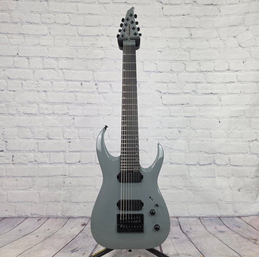 Jackson Guitars Pro Plus Series Limited Edition Signature Misha Mansoor Juggernaut ET8 EverTune 8 String Electric Guitar Nardo Gray