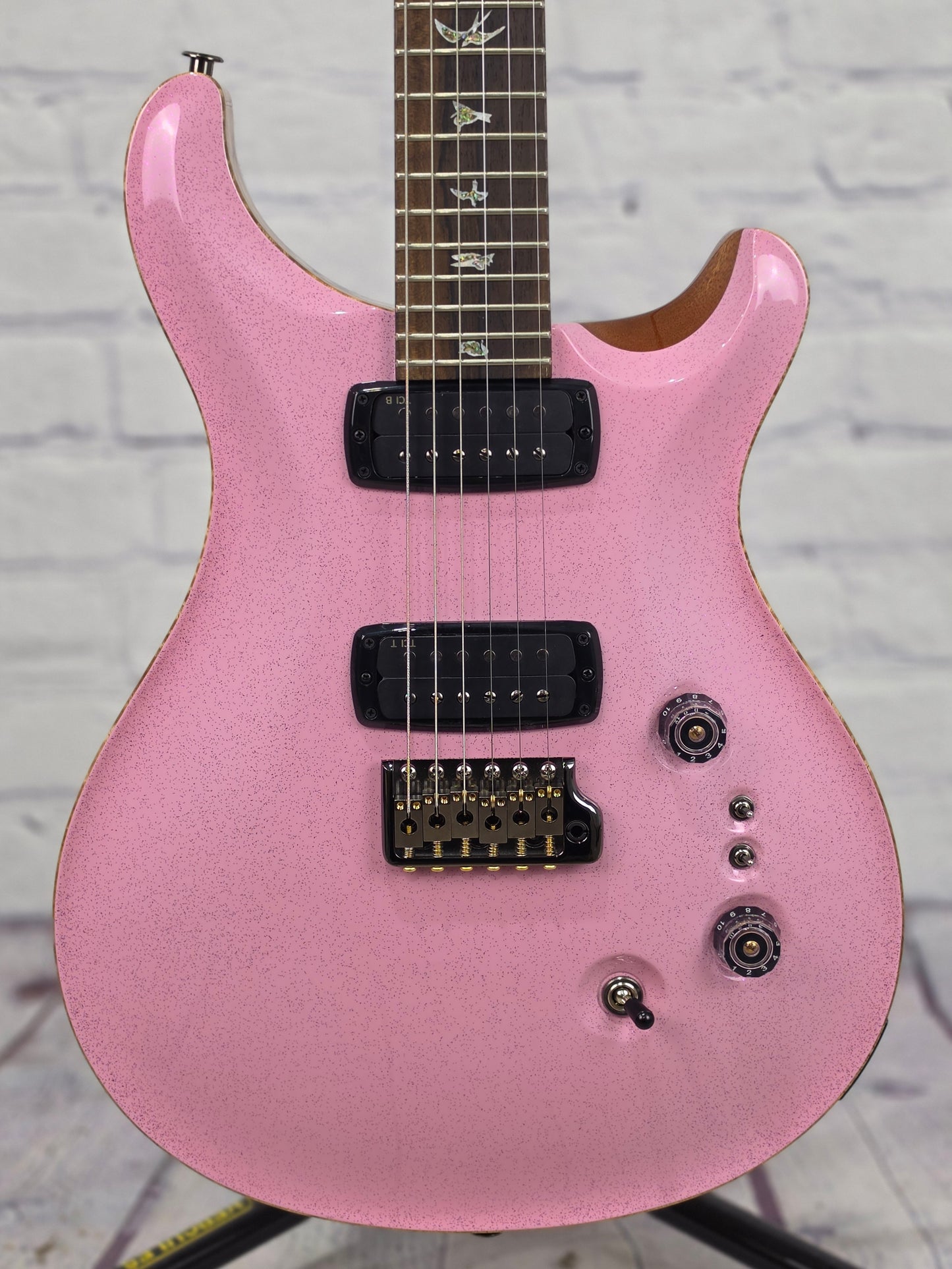 Paul Reed Smith PRS Guitars Wood Library Custom 24-08 6 String Electric Guitar Bubblegum Pink Sparkle