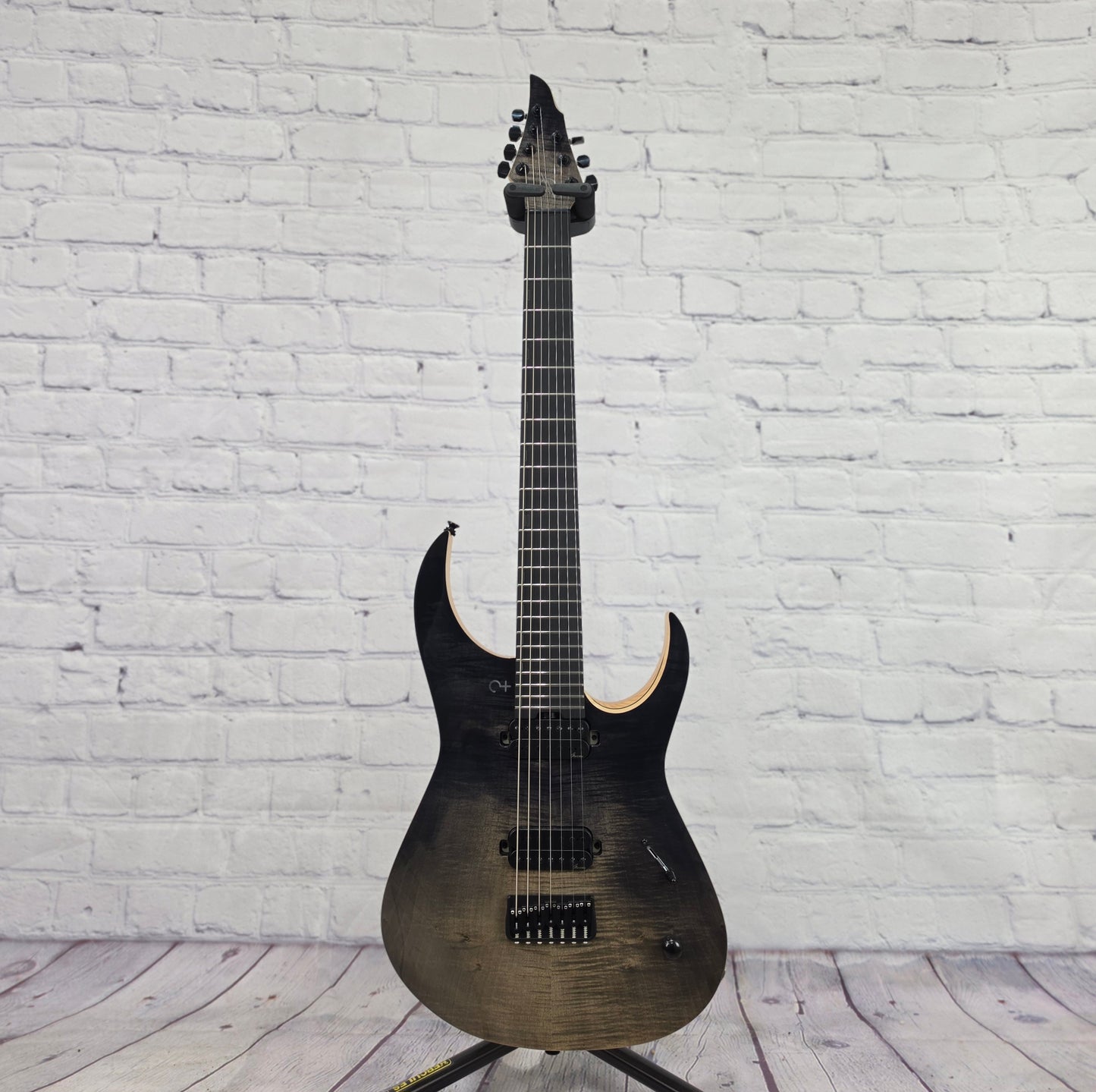 Infinia Guitars Ceres 26.5" 7 String Electric Guitar Obsidian Black