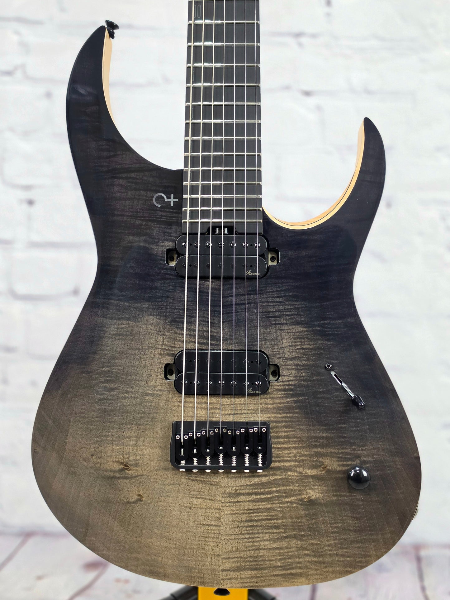 Infinia Guitars Ceres 26.5" 7 String Electric Guitar Obsidian Black