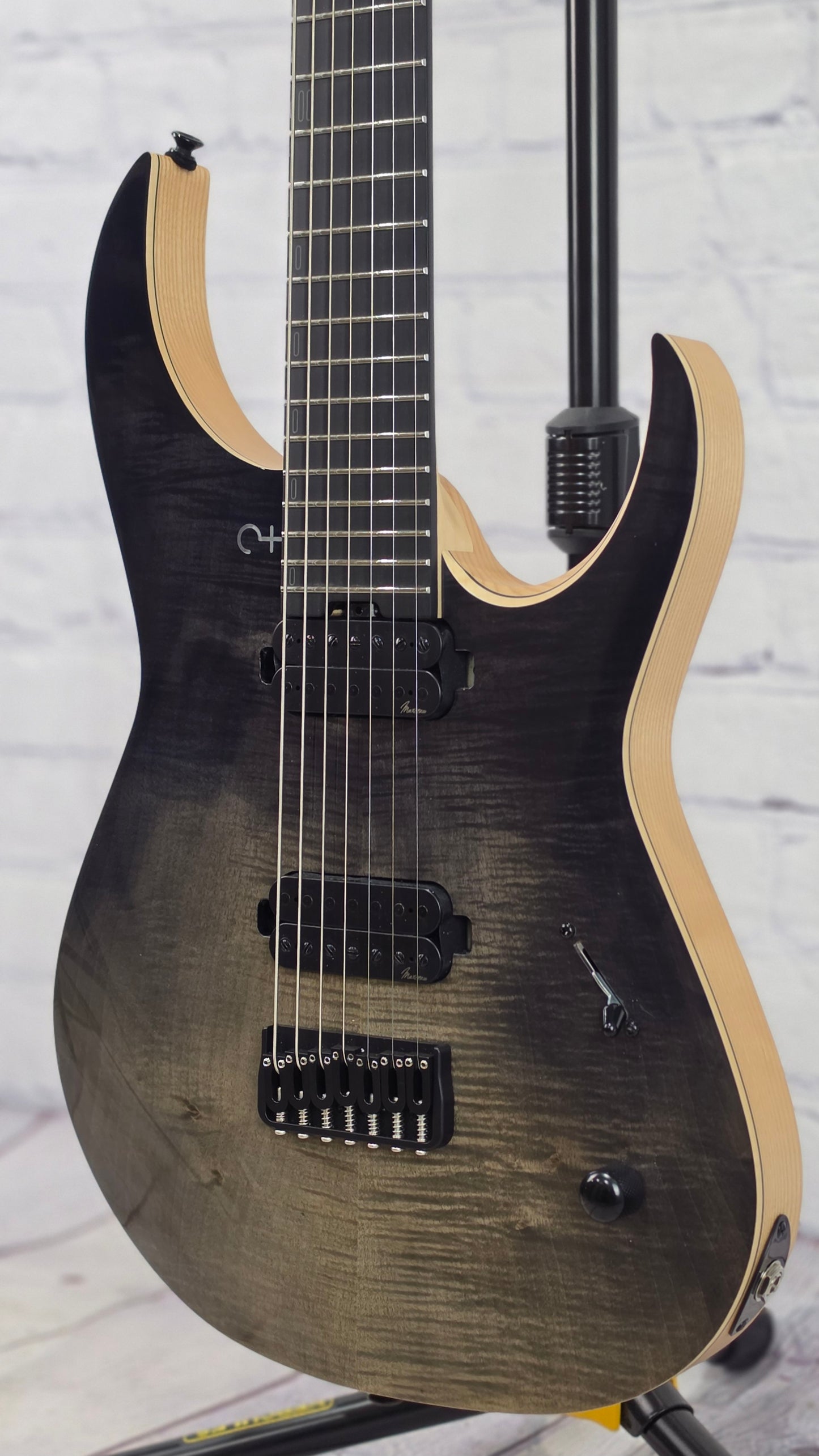 Infinia Guitars Ceres 26.5" 7 String Electric Guitar Obsidian Black
