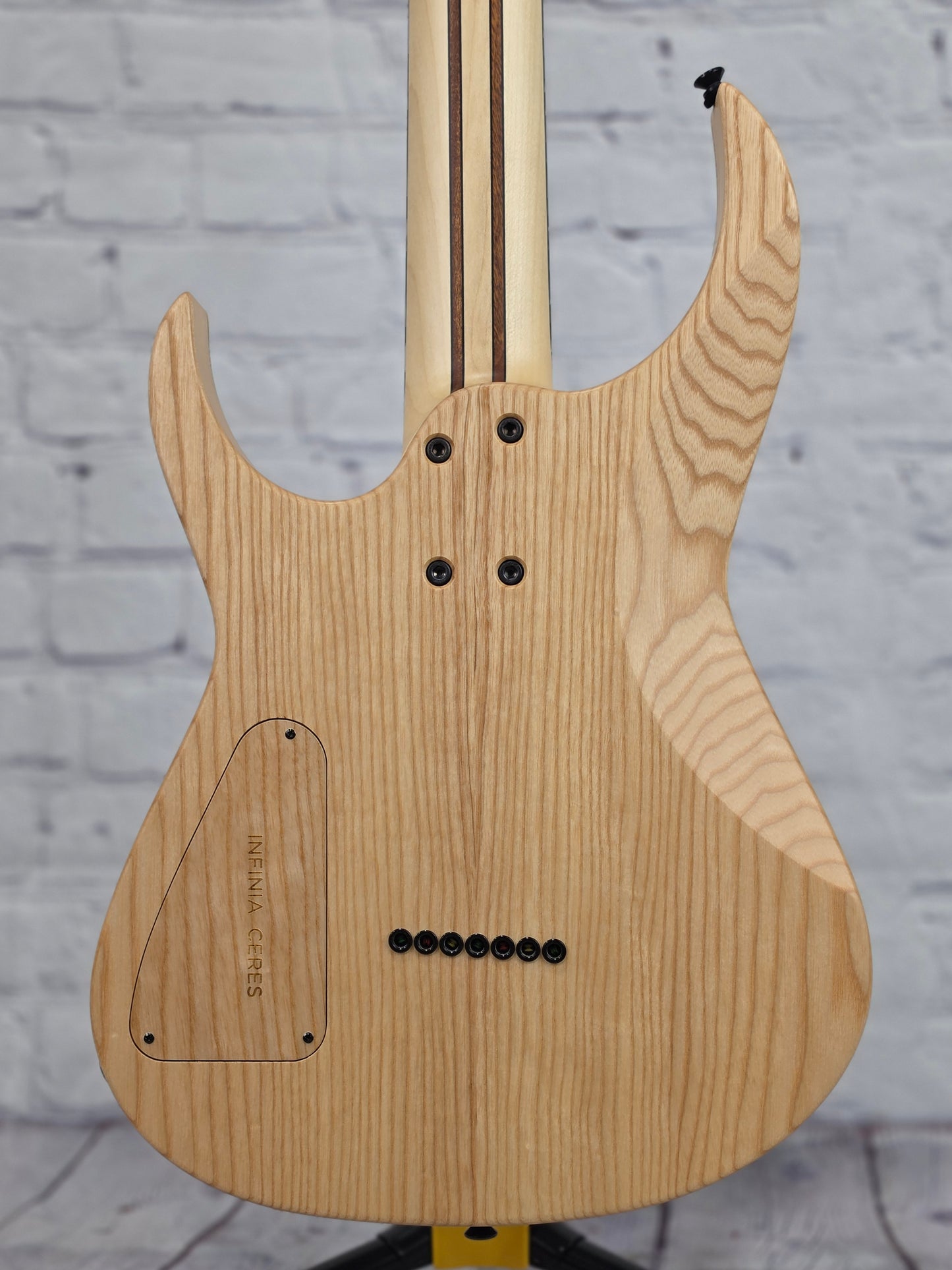 Infinia Guitars Ceres 26.5" 7 String Electric Guitar Obsidian Black