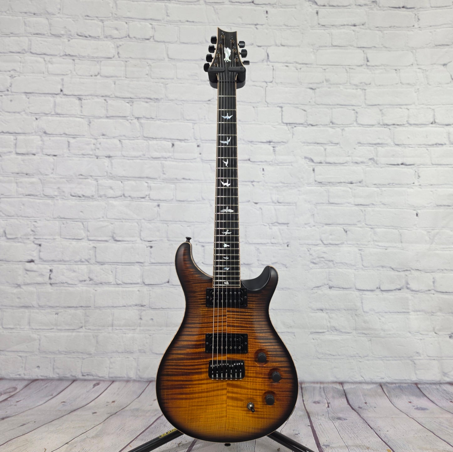 USED Paul Reed Smith PRS Guitars Private Stock Custom 24 7 String Electric Guitar Sandstorm Dragon's Breath Smokeburst