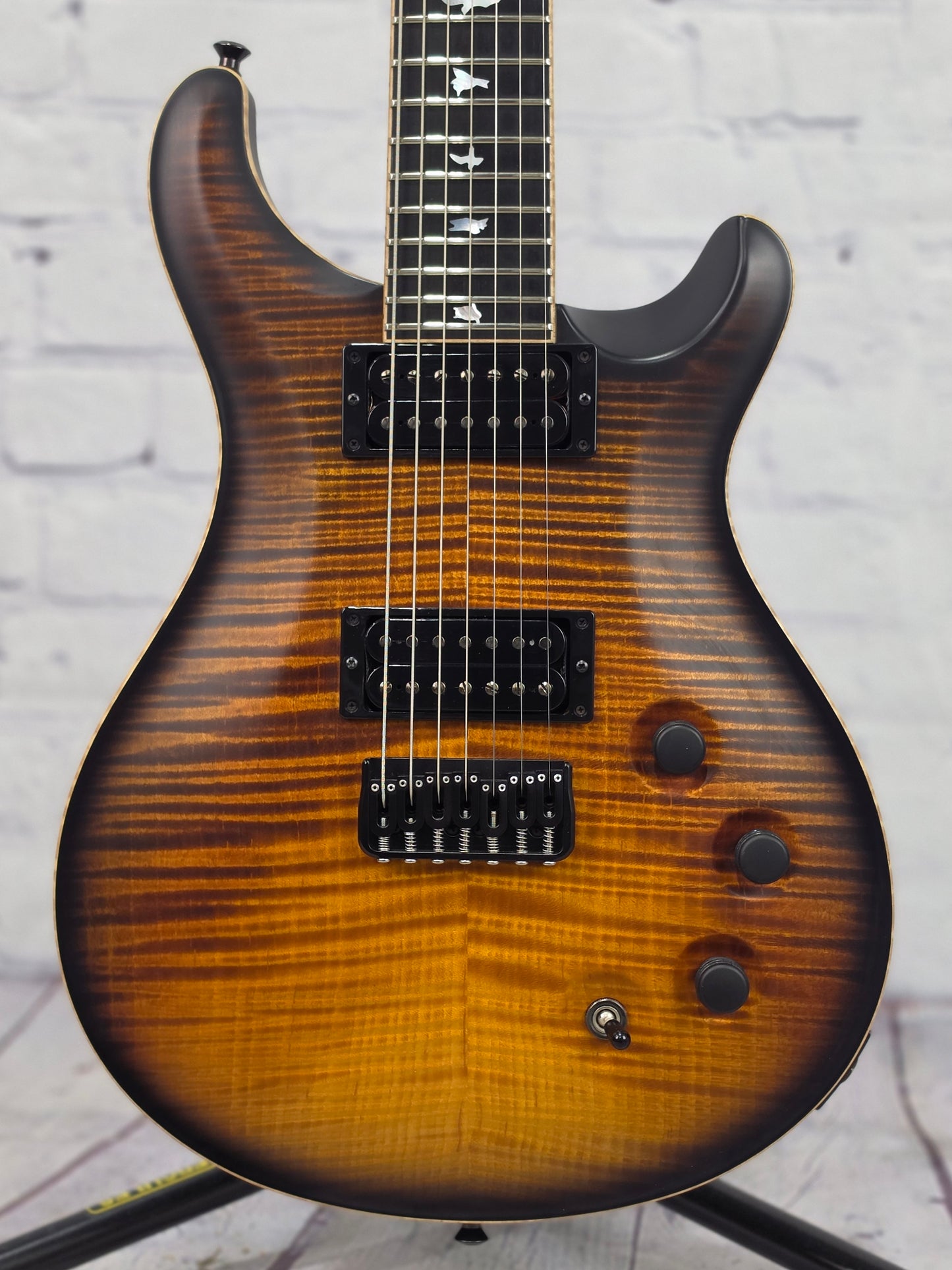 USED Paul Reed Smith PRS Guitars Private Stock Custom 24 7 String Electric Guitar Sandstorm Dragon's Breath Smokeburst
