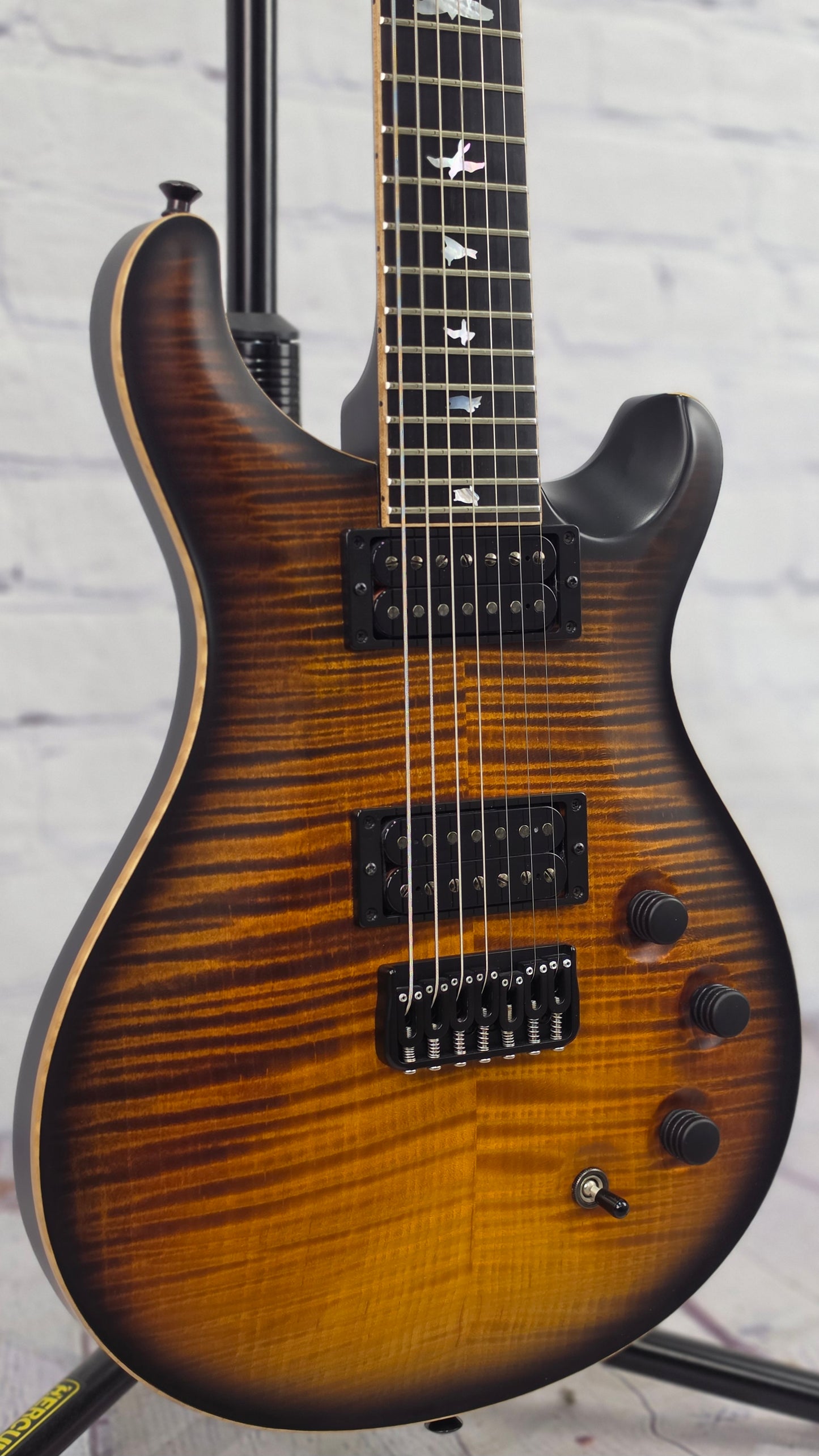 USED Paul Reed Smith PRS Guitars Private Stock Custom 24 7 String Electric Guitar Sandstorm Dragon's Breath Smokeburst