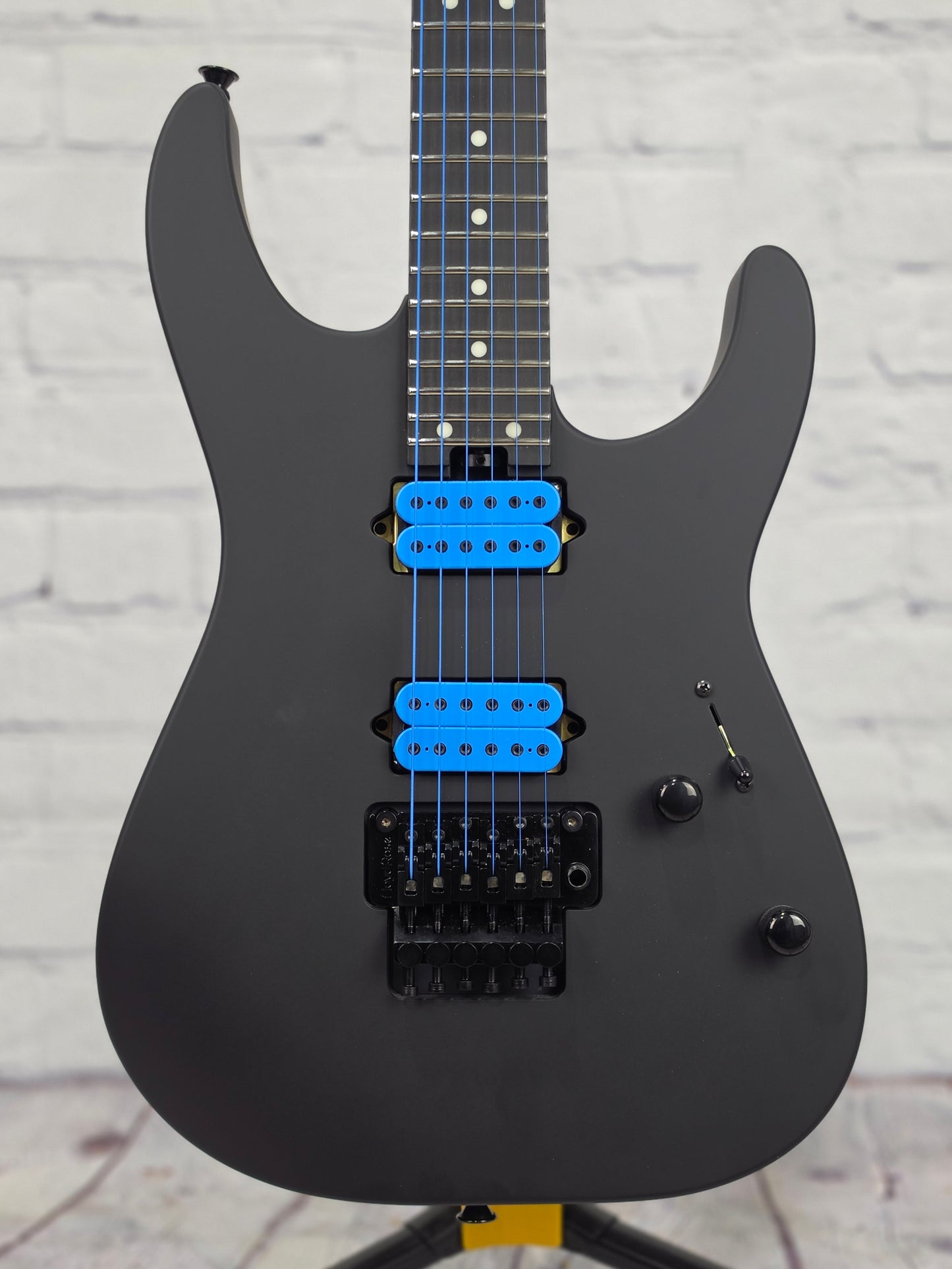 Charvel USA Custom Shop DK24 2H FR 6 String Electric Guitar Blue on Black