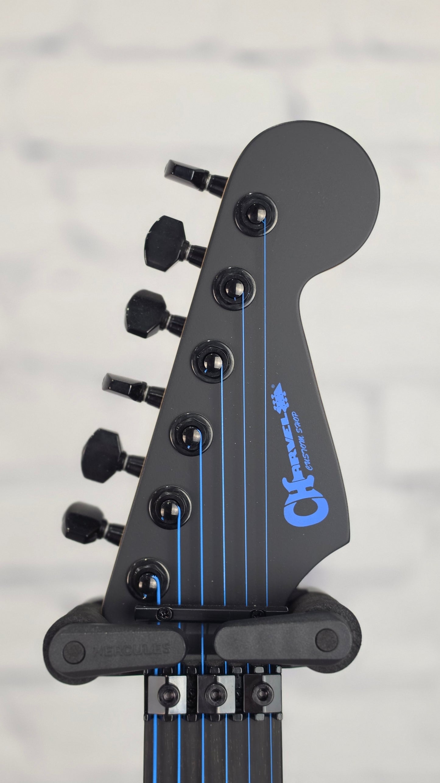 Charvel USA Custom Shop DK24 2H FR 6 String Electric Guitar Blue on Black