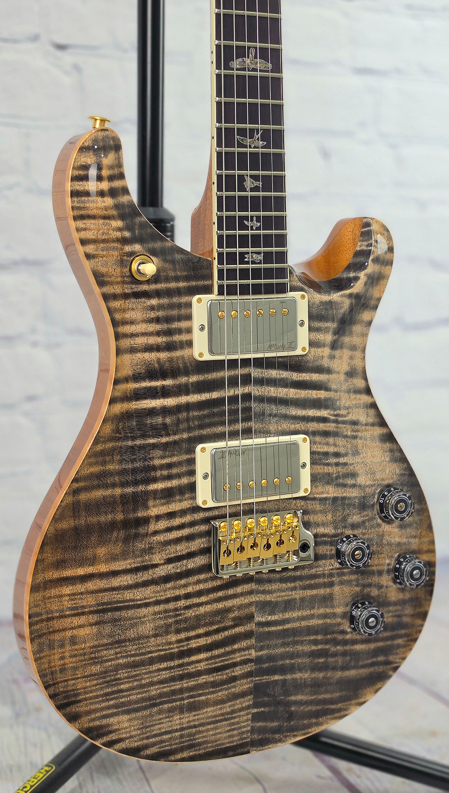 Paul Reed Smith PRS Guitars Wood Library McCarty 594 Tremolo Electric Guitar 10 Top Charcoal