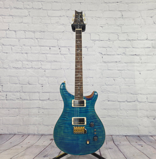 Paul Reed Smith PRS Guitars Wood Library McCarty 6 String Electric Guitar 10 Top Arctic Blue Natural Back 408 Switching