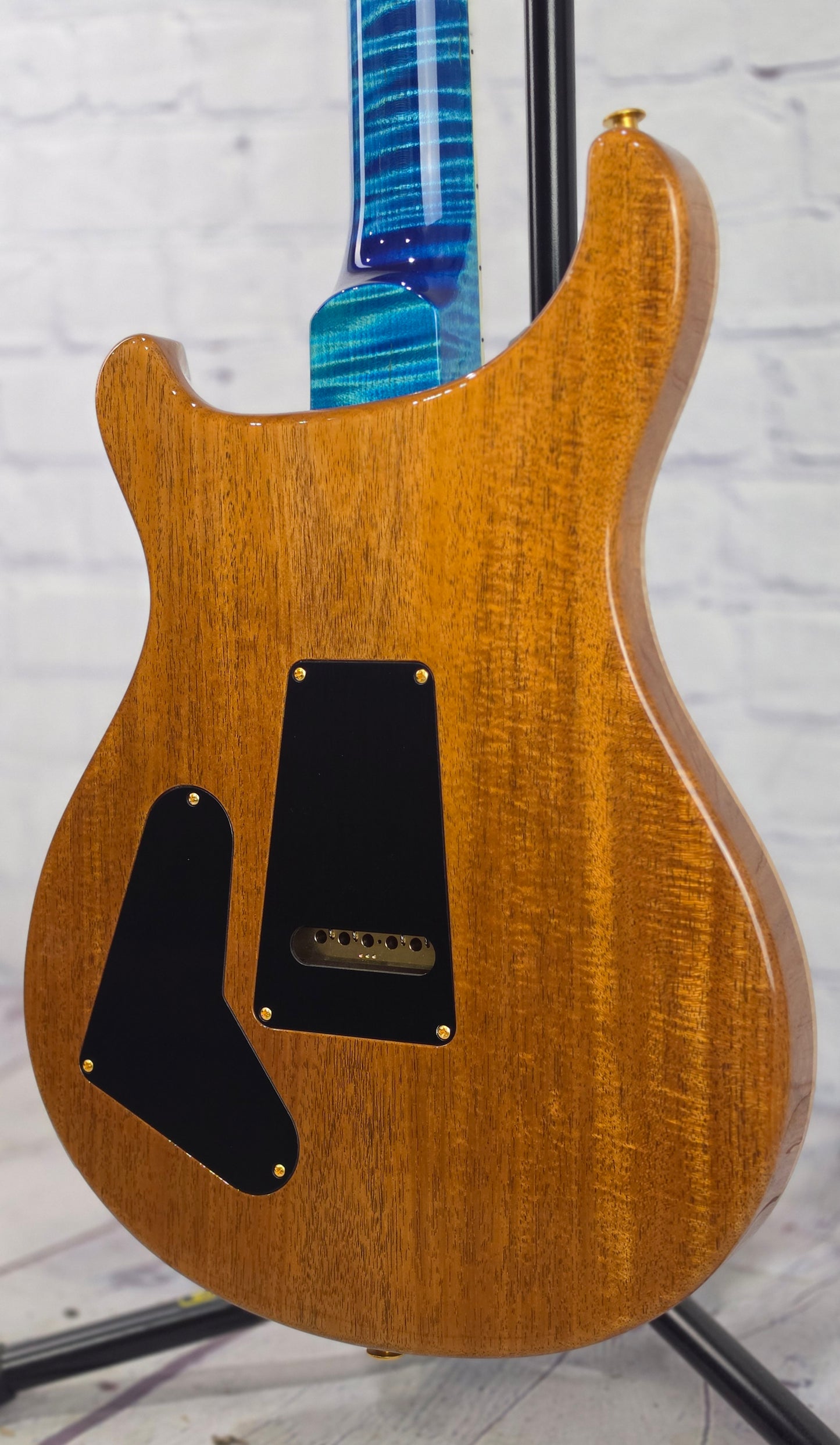 Paul Reed Smith PRS Guitars Wood Library McCarty 6 String Electric Guitar 10 Top Arctic Blue Natural Back 408 Switching