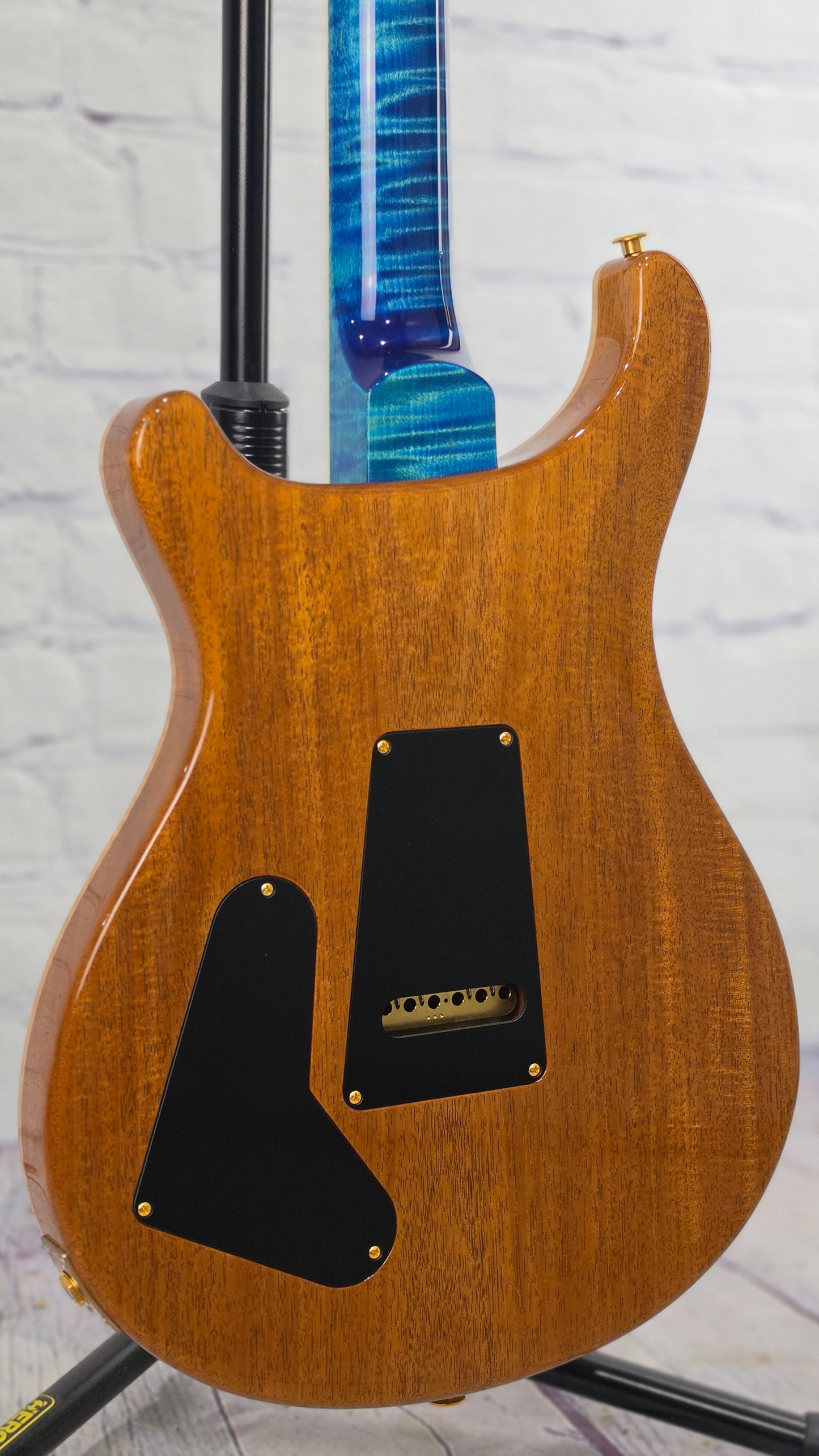Paul Reed Smith PRS Guitars Wood Library McCarty 6 String Electric Guitar 10 Top Arctic Blue Natural Back 408 Switching
