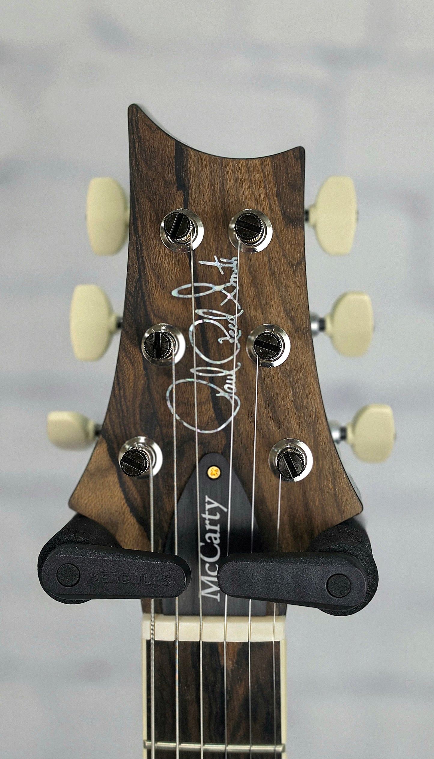 Paul Reed Smith PRS Wood Library McCarty 6 String Electric Guitar 10 Top Emerald Natural Back 408 Switching