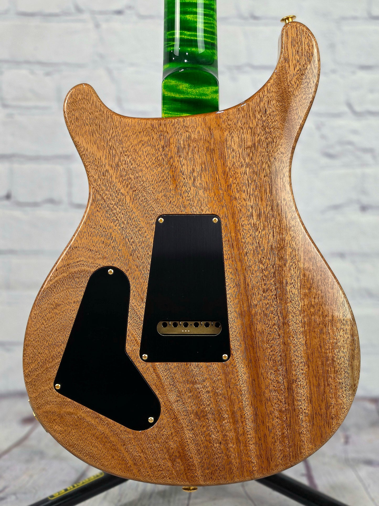 Paul Reed Smith PRS Wood Library McCarty 6 String Electric Guitar 10 Top Emerald Natural Back 408 Switching