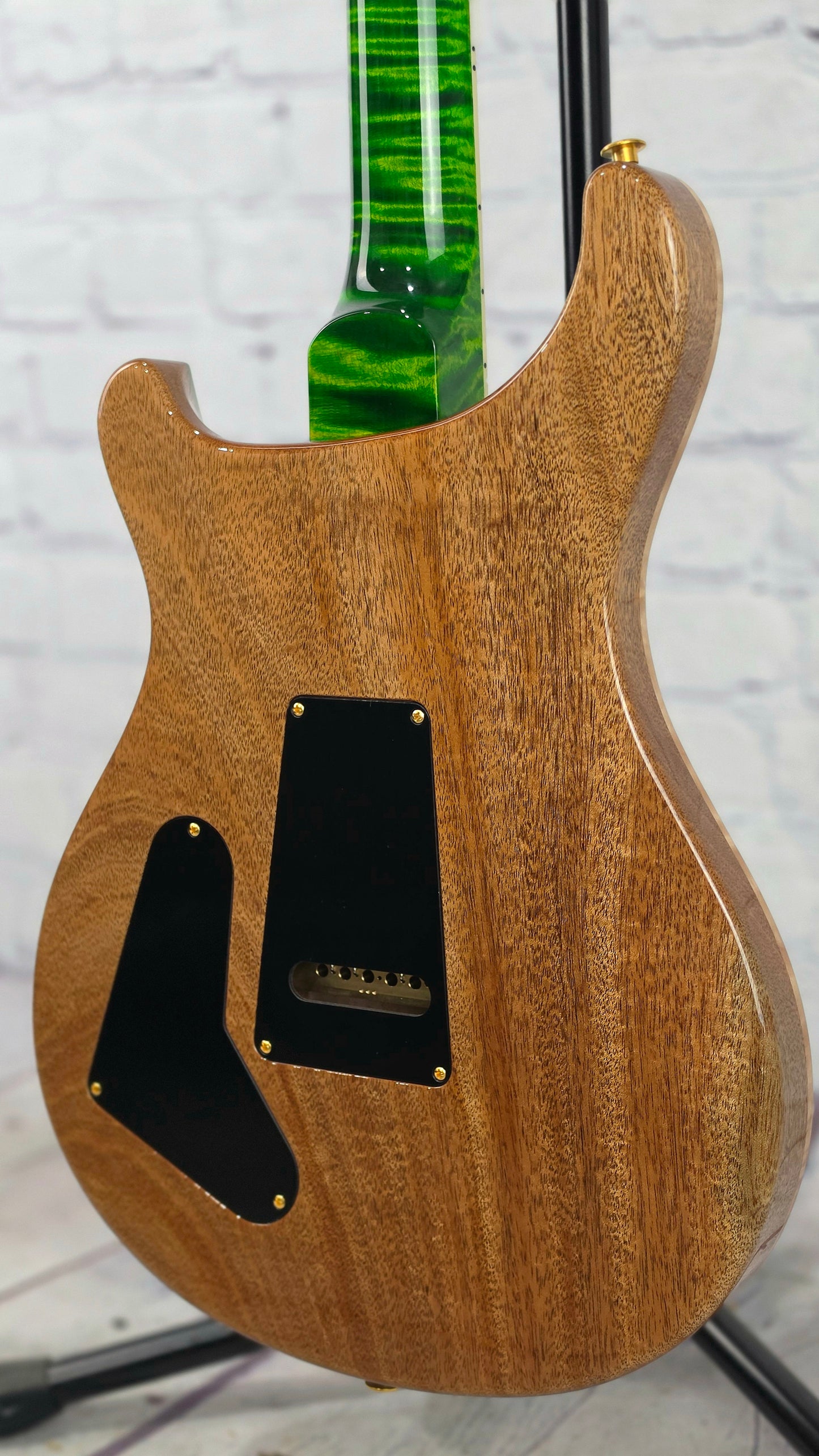 Paul Reed Smith PRS Wood Library McCarty 6 String Electric Guitar 10 Top Emerald Natural Back 408 Switching