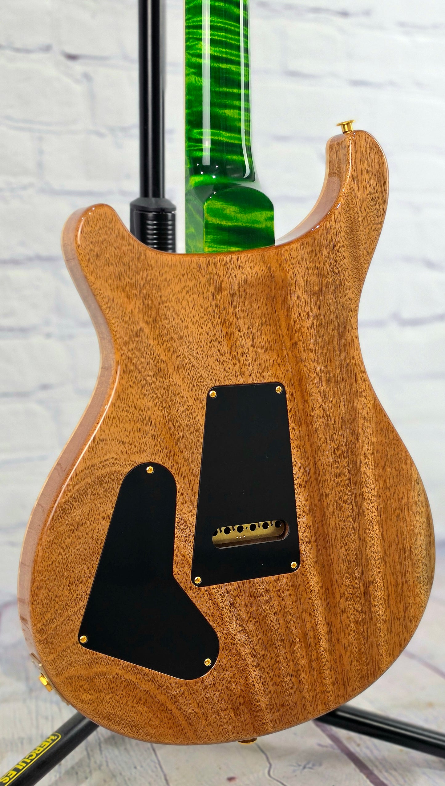 Paul Reed Smith PRS Wood Library McCarty 6 String Electric Guitar 10 Top Emerald Natural Back 408 Switching