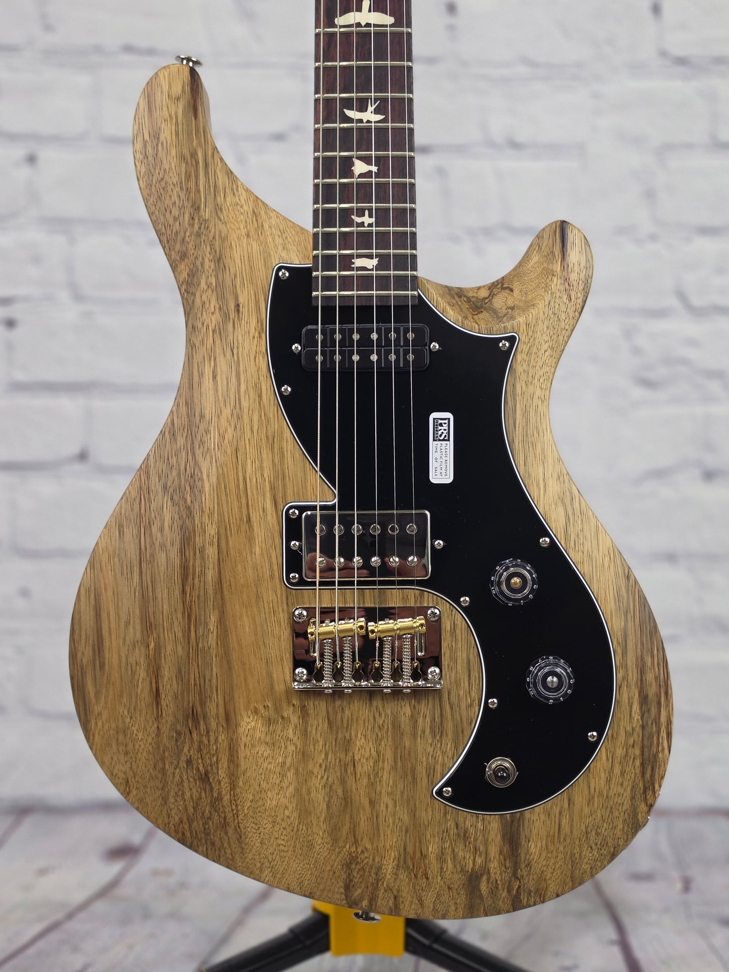 Paul Reed Smith PRS Guitars S2 Vela Satin Semi-Hollow 6 String Electric Guitar Limited Edition Black Limba Natural