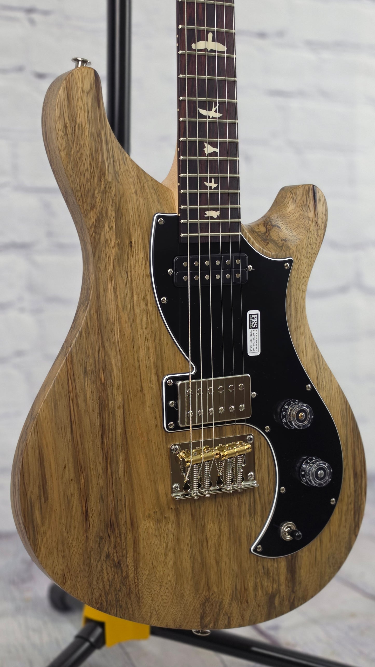 Paul Reed Smith PRS Guitars S2 Vela Satin Semi-Hollow 6 String Electric Guitar Limited Edition Black Limba Natural