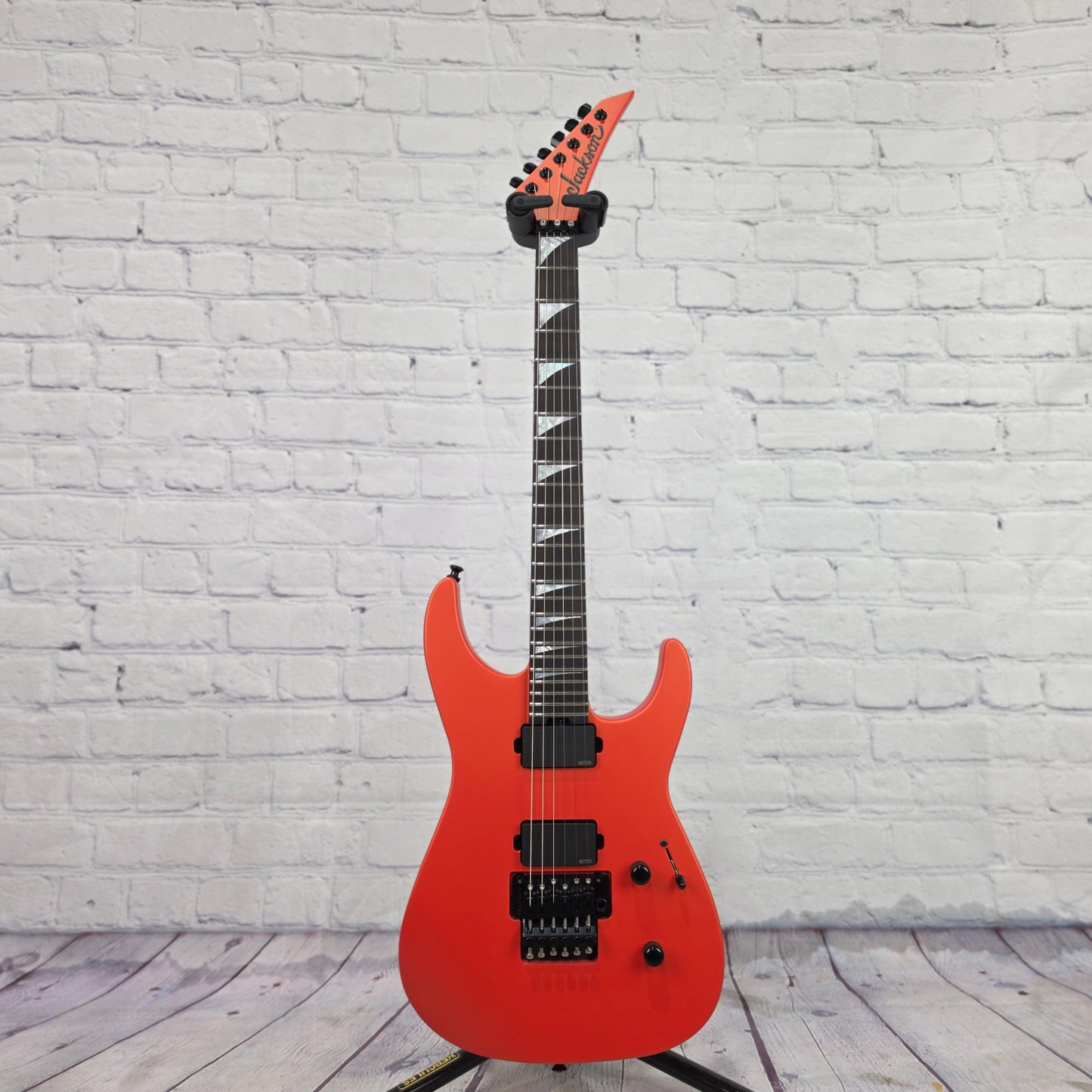 Jackson Guitars American Series Soloist SL2MG 6 String Electric Guitar Satin Lambo Orange