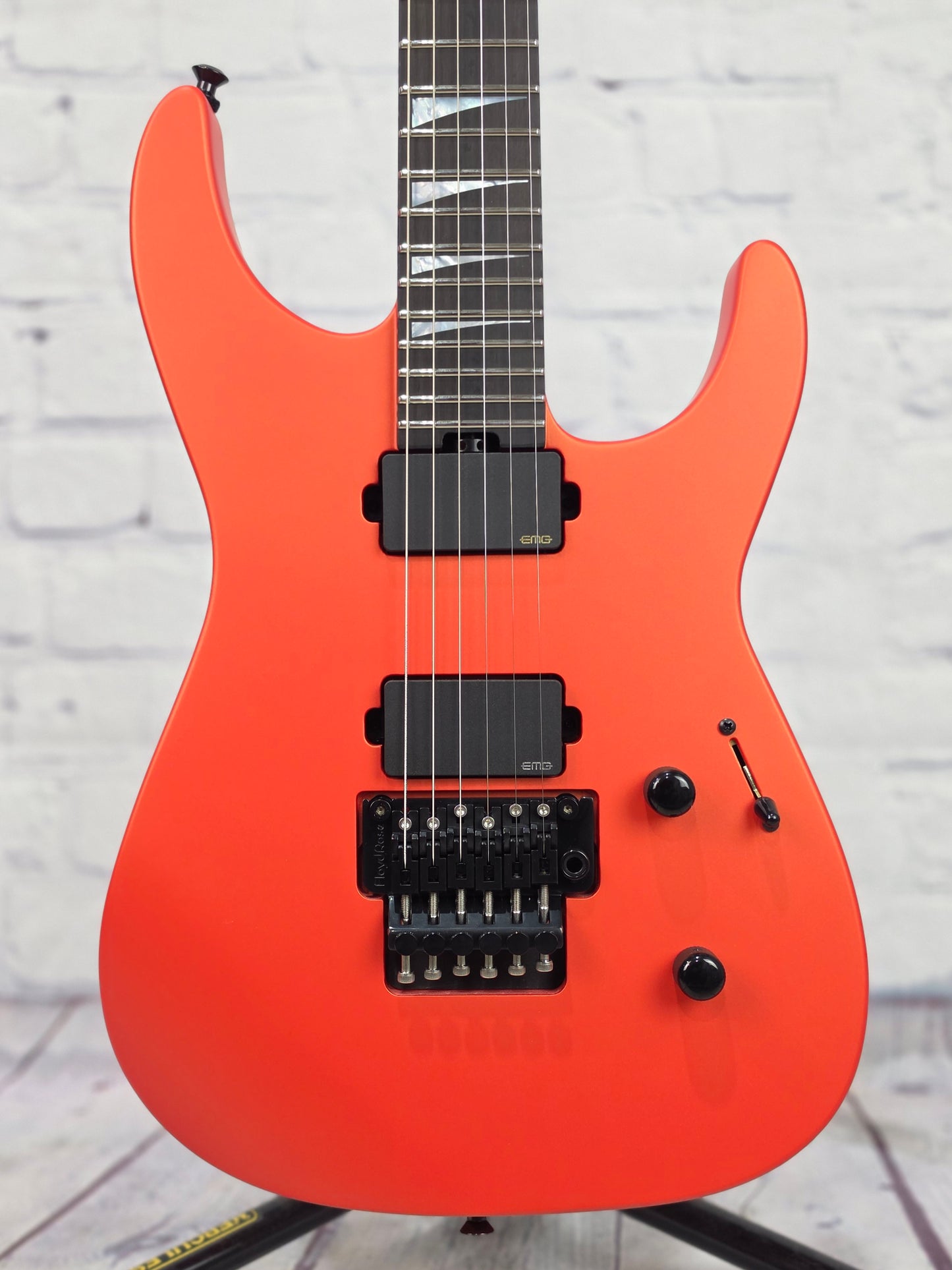 Jackson Guitars American Series Soloist SL2MG 6 String Electric Guitar Satin Lambo Orange