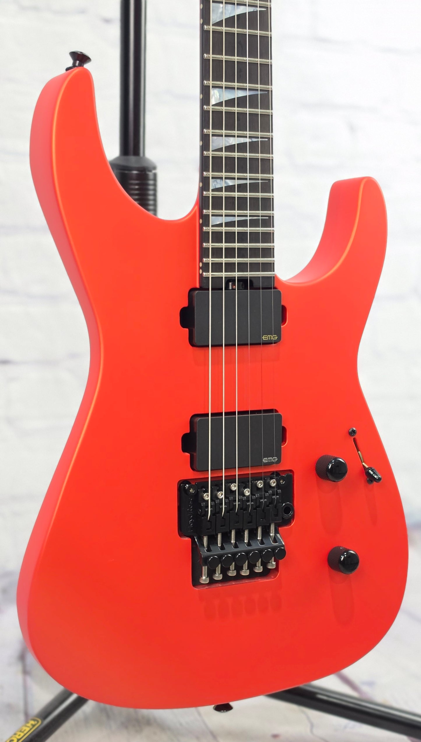 Jackson Guitars American Series Soloist SL2MG 6 String Electric Guitar Satin Lambo Orange