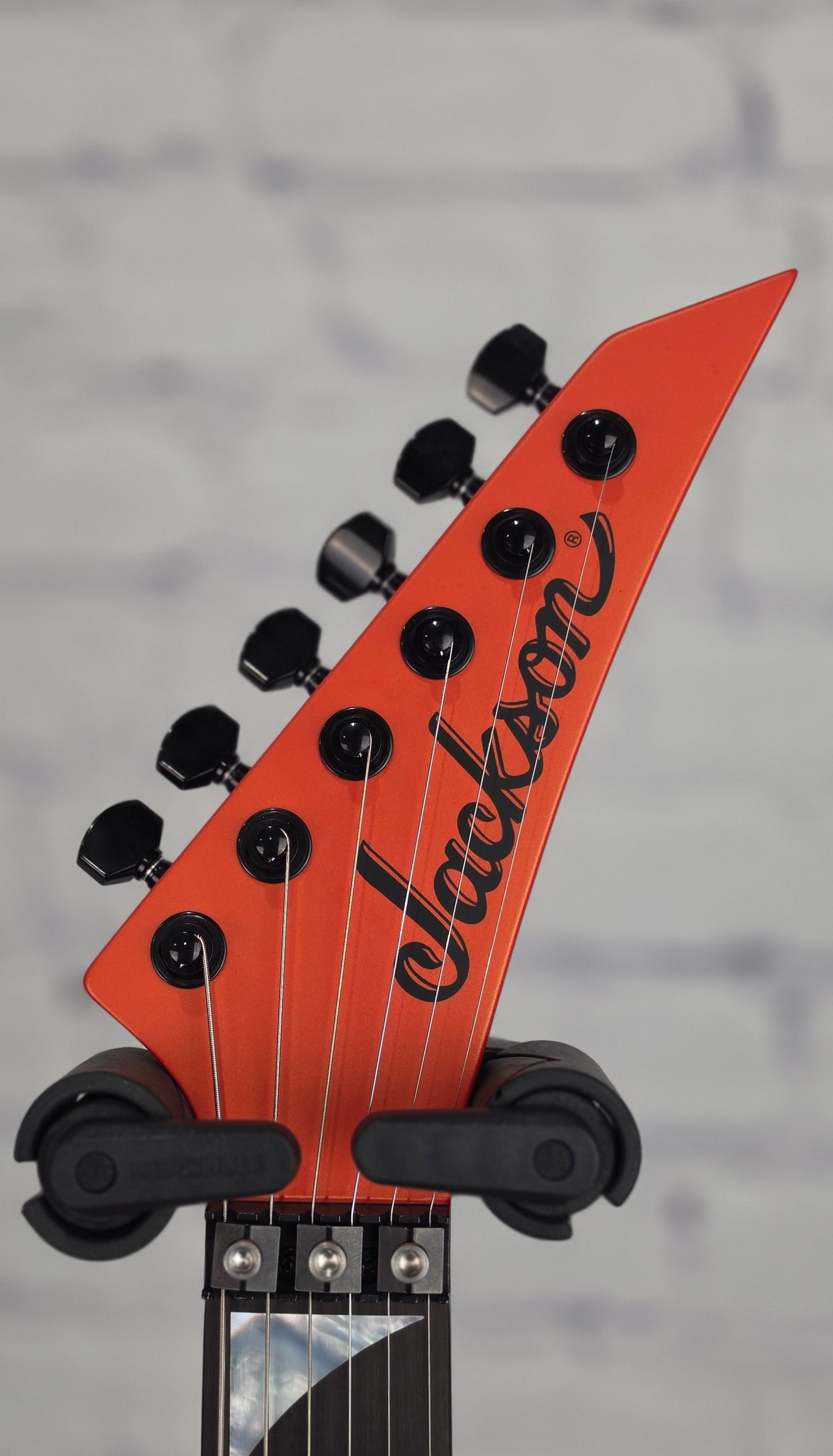 Jackson Guitars American Series Soloist SL2MG 6 String Electric Guitar Satin Lambo Orange