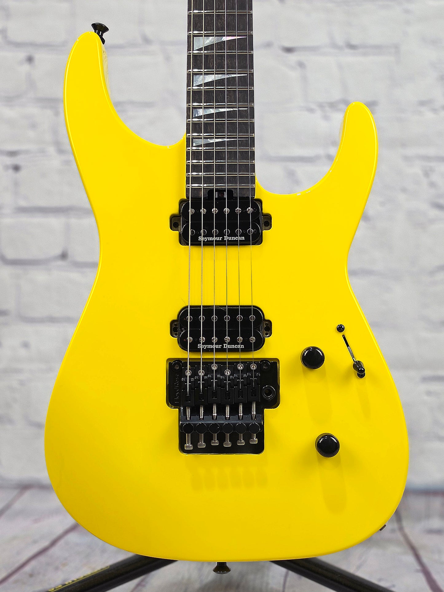 Jackson Guitars American Series Soloist SL2 DX 6 String Electric Guitar Lemon Ice