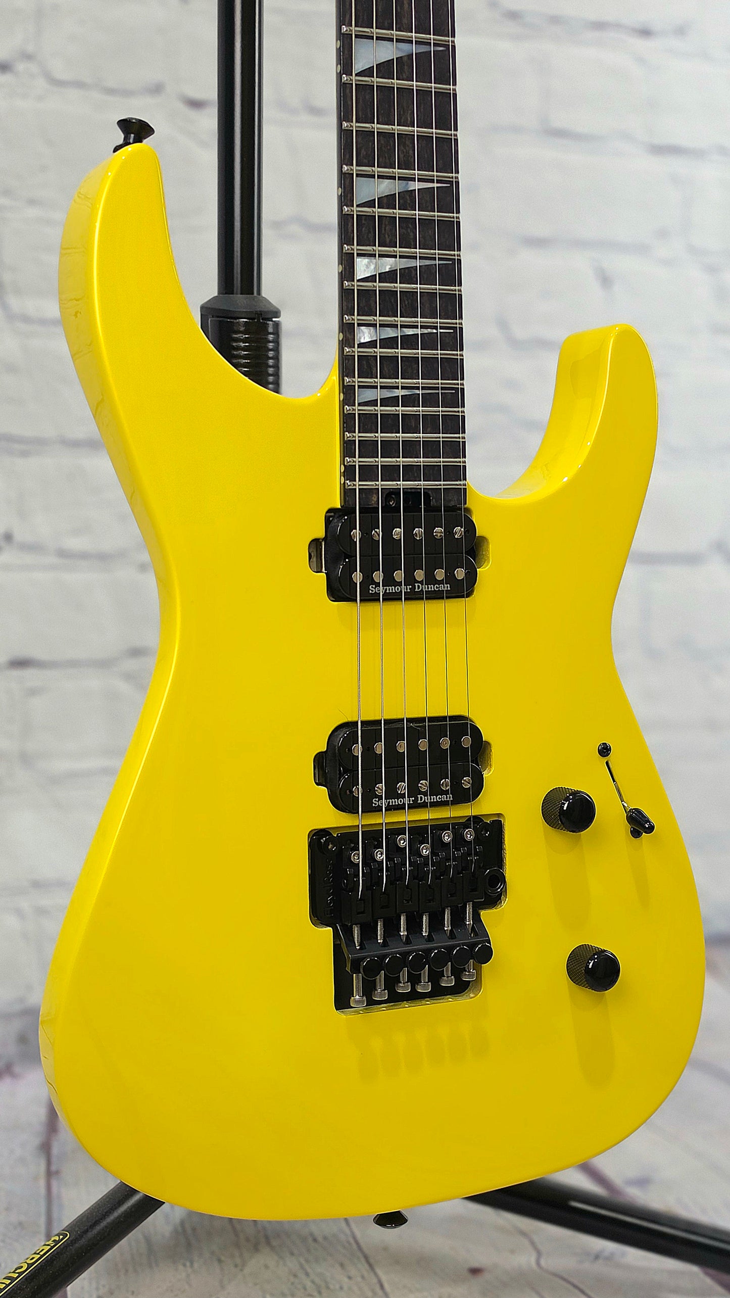 Jackson Guitars American Series Soloist SL2 DX 6 String Electric Guitar Lemon Ice
