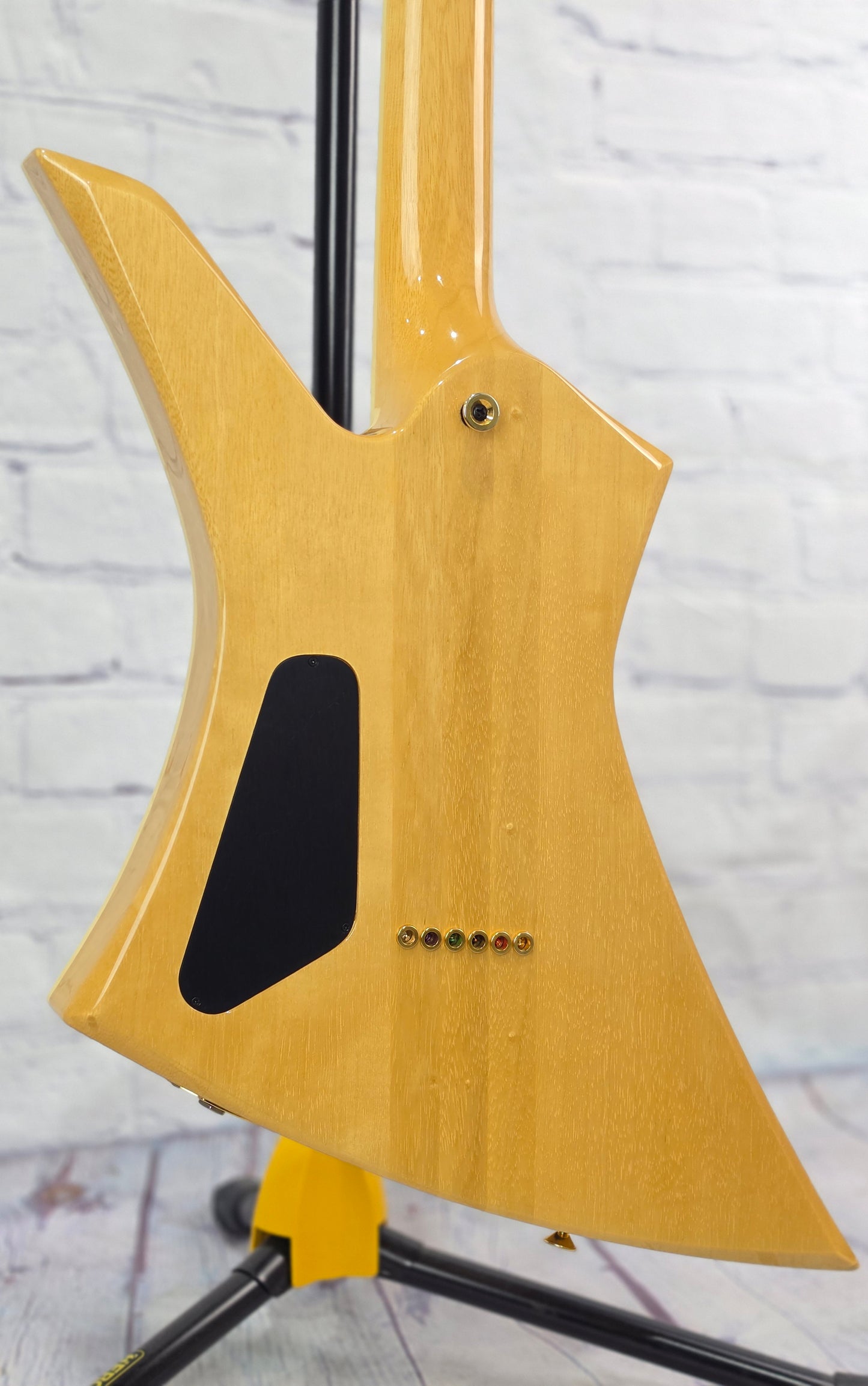USED Jackson USA Custom Shop Kelly String-Thru 6 String Electric Guitar Natural Spalted Flame Maple