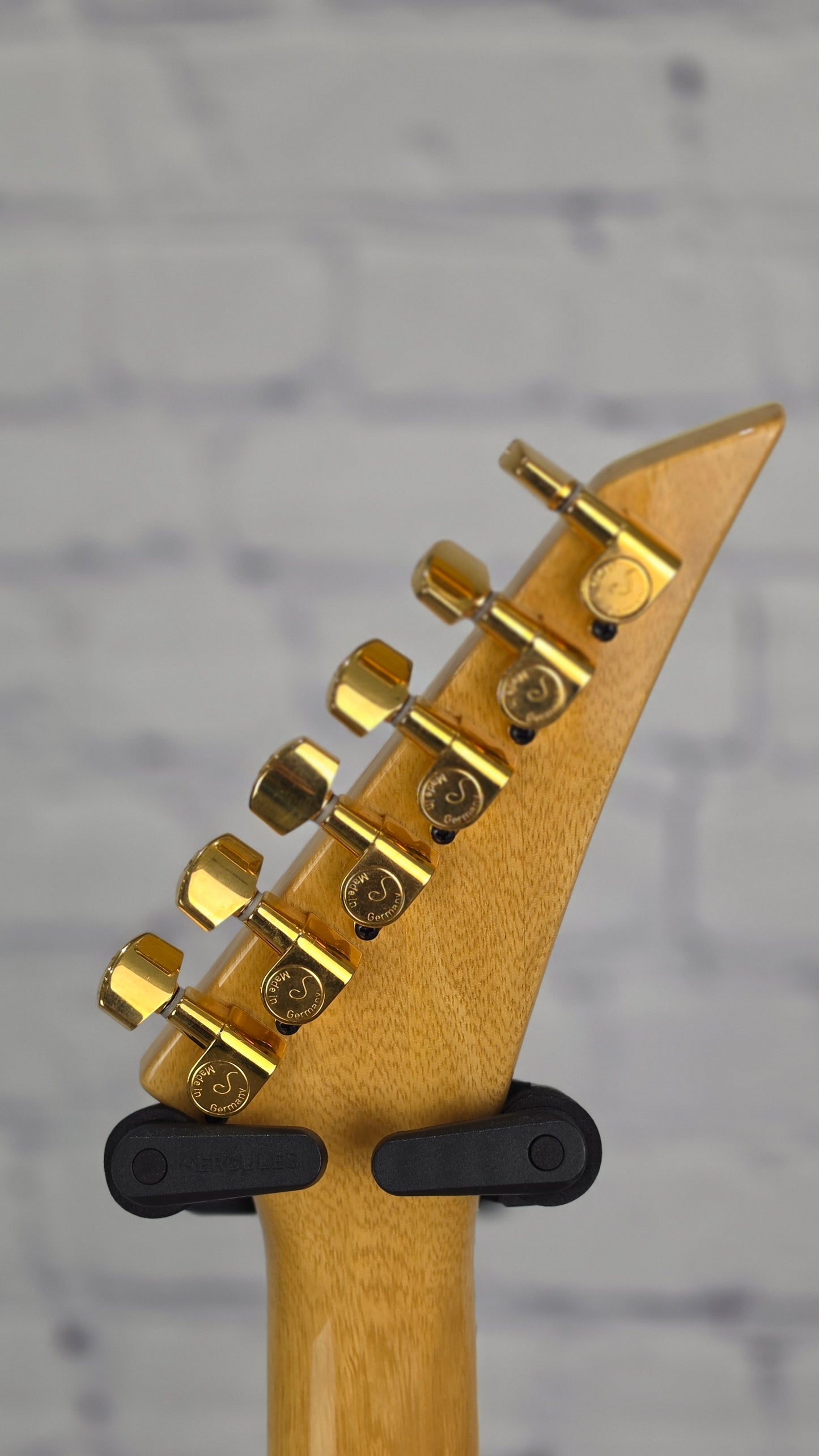 USED Jackson USA Custom Shop Kelly String-Thru 6 String Electric Guitar Natural Spalted Flame Maple