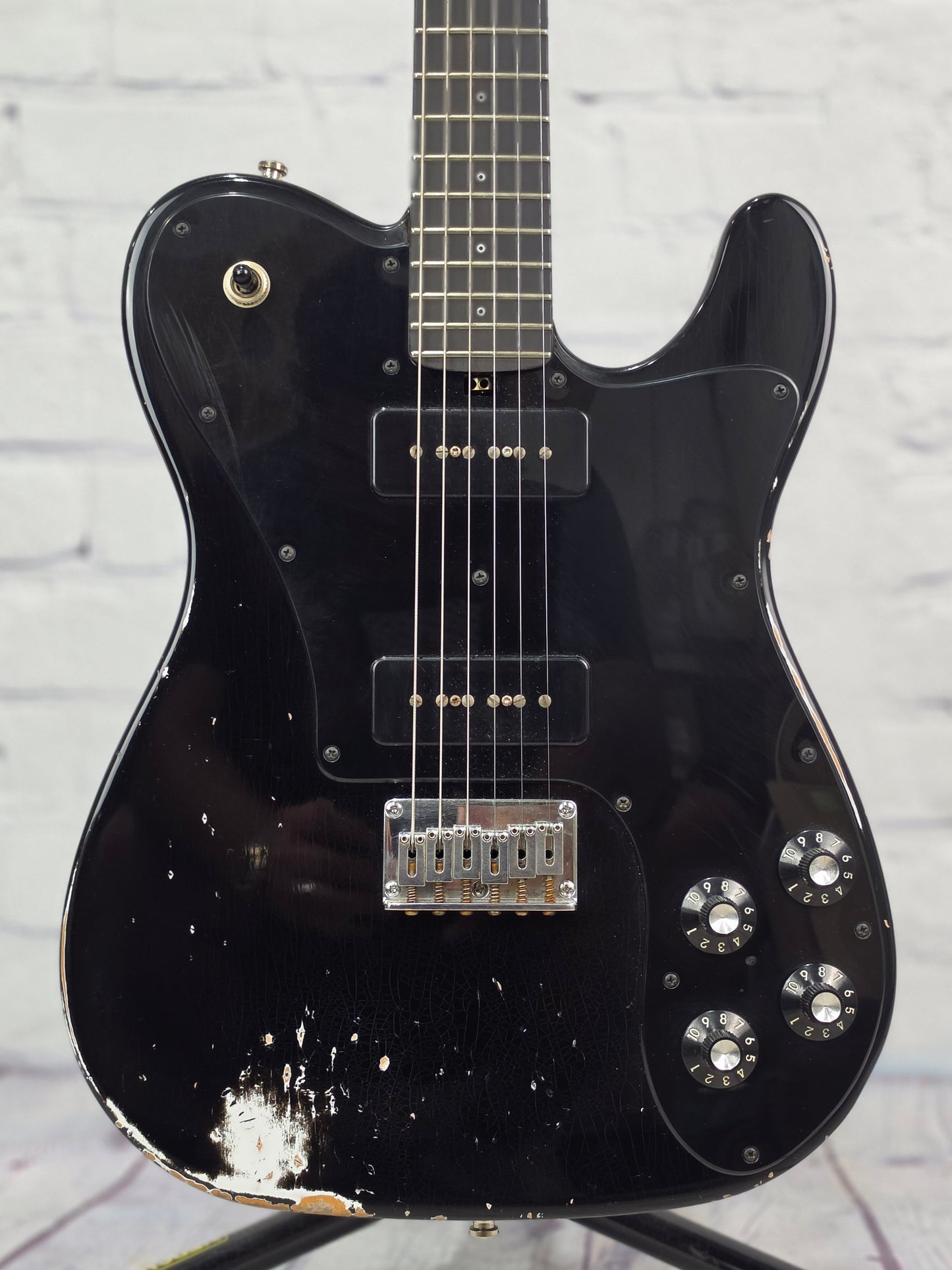 USED Friedman Vintage T P90 6 String Electric Guitar Aged Gloss Black