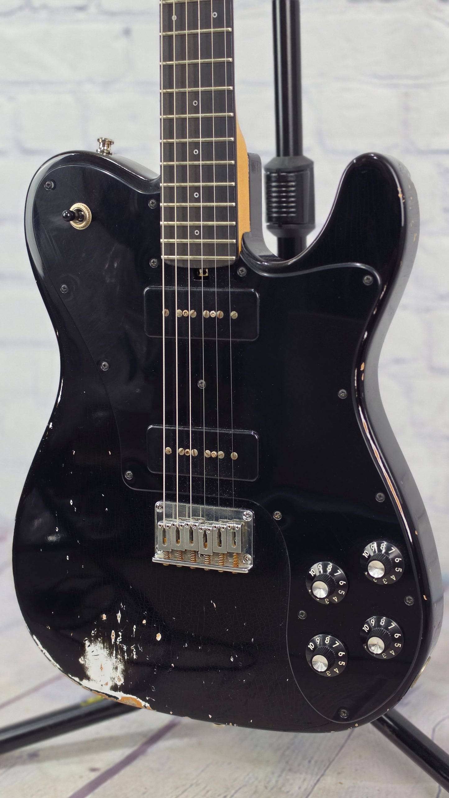 USED Friedman Vintage T P90 6 String Electric Guitar Aged Gloss Black