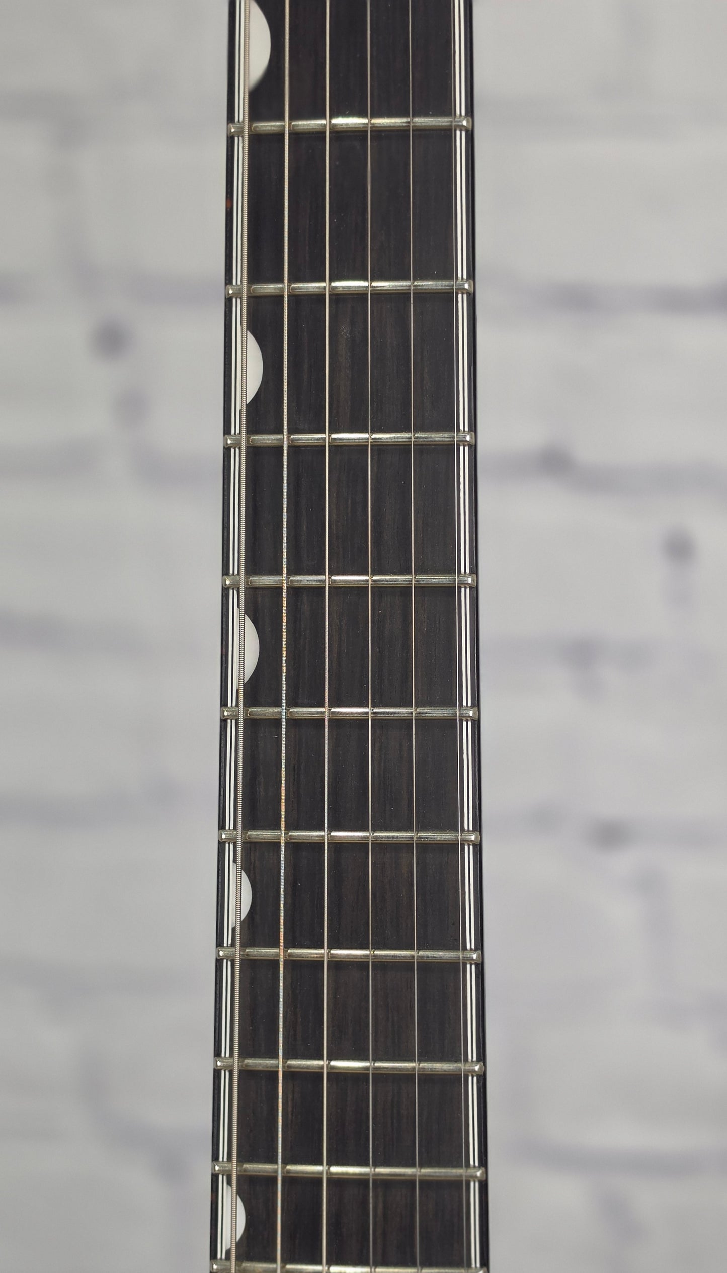 USED Gretsch G6136 Falcon Center Block Richard Fortus Signature 6 String Electric Guitar Gloss Black