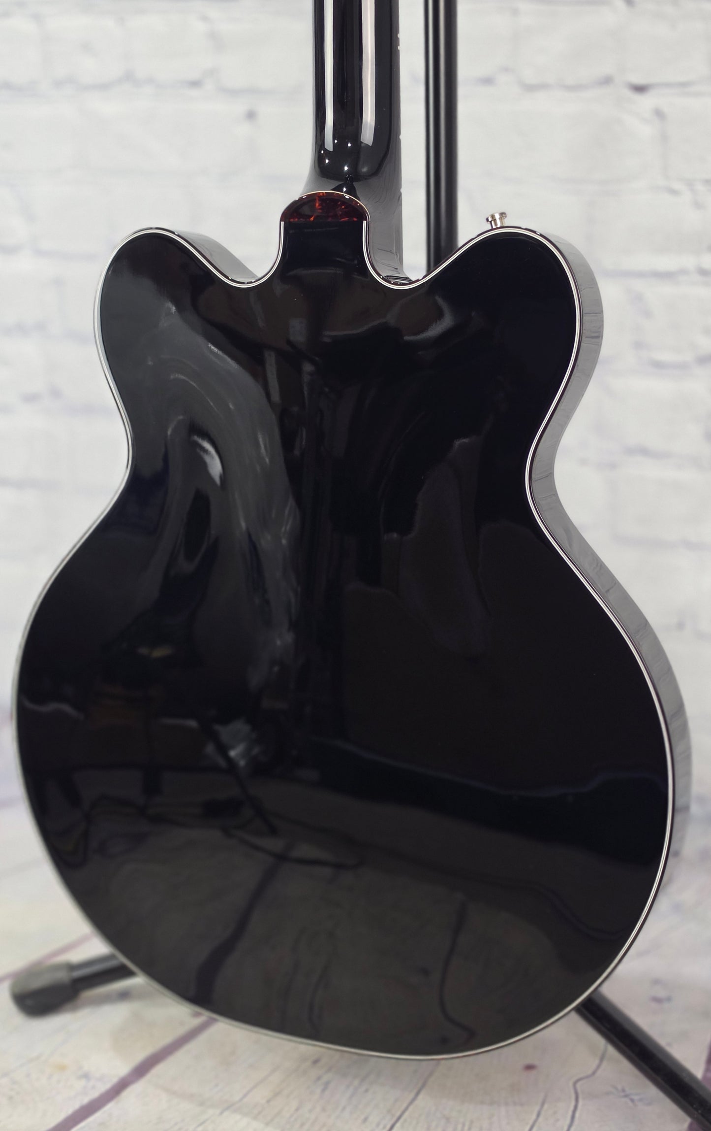 USED Gretsch G6136 Falcon Center Block Richard Fortus Signature 6 String Electric Guitar Gloss Black