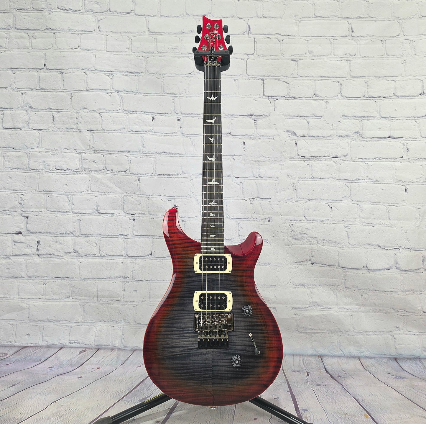 Paul Reed Smith PRS Guitars SE Custom 24 Floyd Rose Electric Guitar Charcoal Cherry Burst