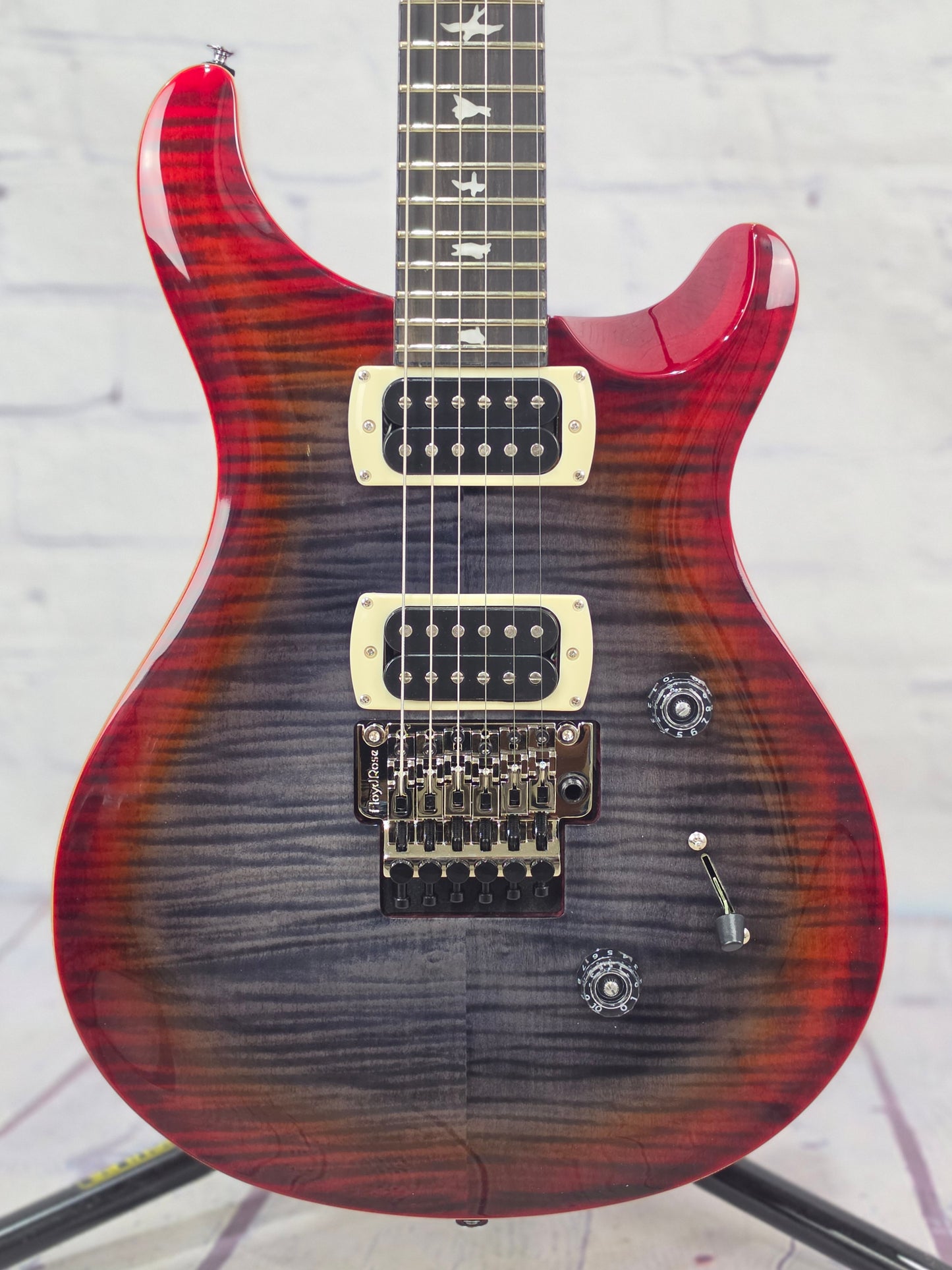 Paul Reed Smith PRS Guitars SE Custom 24 Floyd Rose Electric Guitar Charcoal Cherry Burst