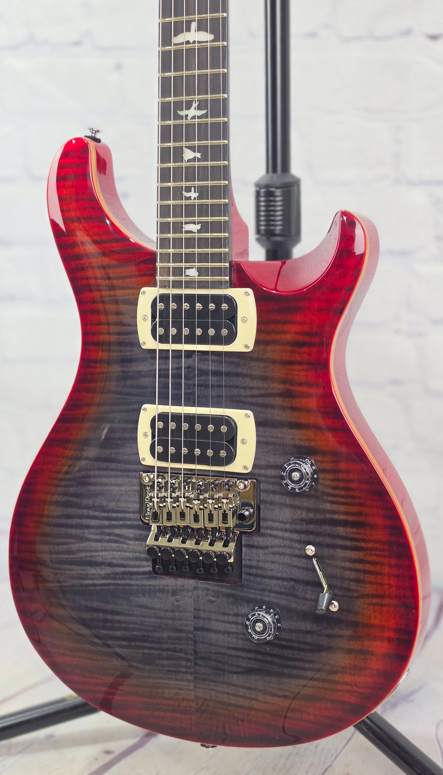 Paul Reed Smith PRS Guitars SE Custom 24 Floyd Rose Electric Guitar Charcoal Cherry Burst