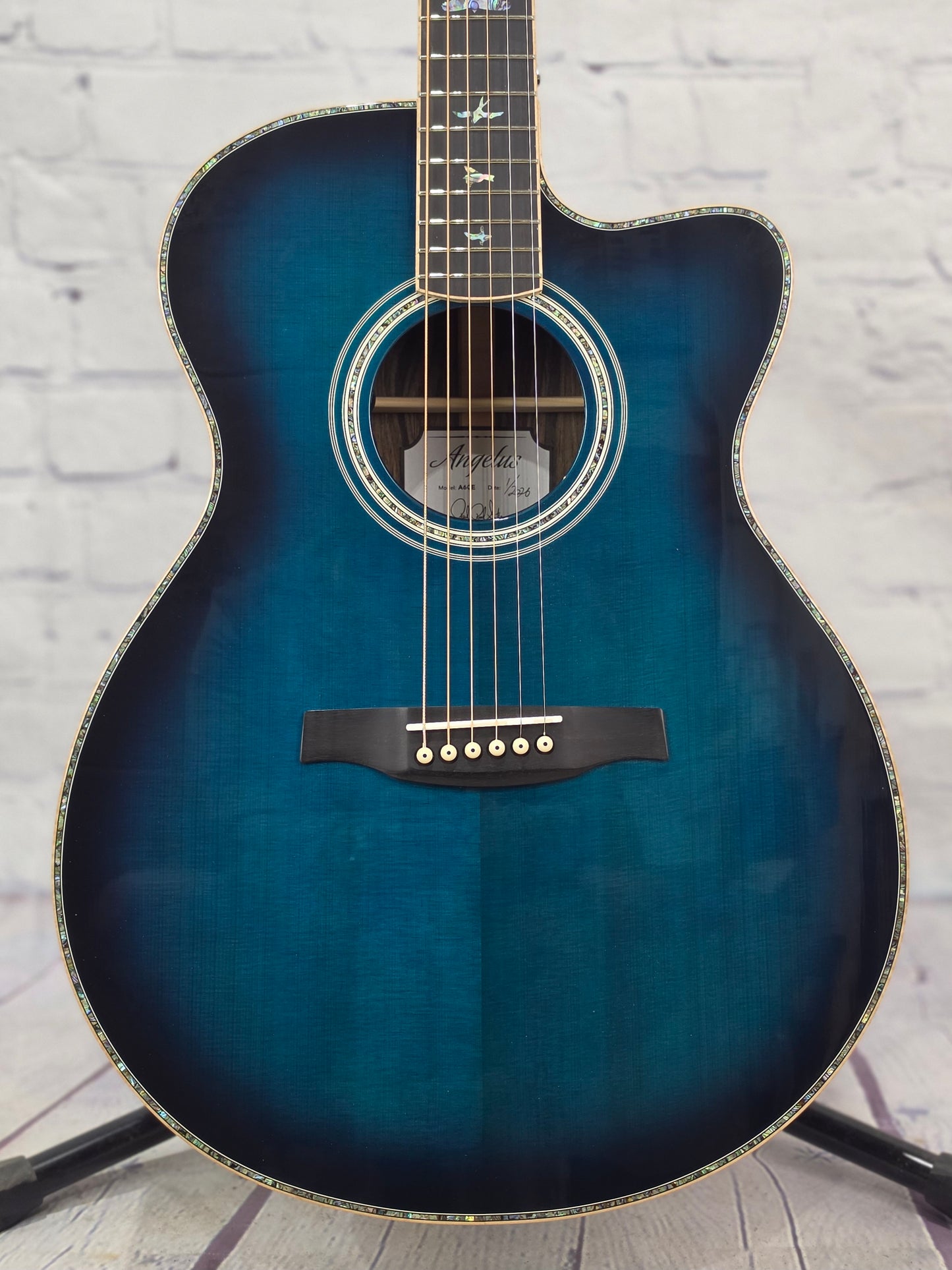 Paul Reed Smith PRS Guitars SE Angelus A60E 6 String Acoustic Guitar Cobalt Blue Burst