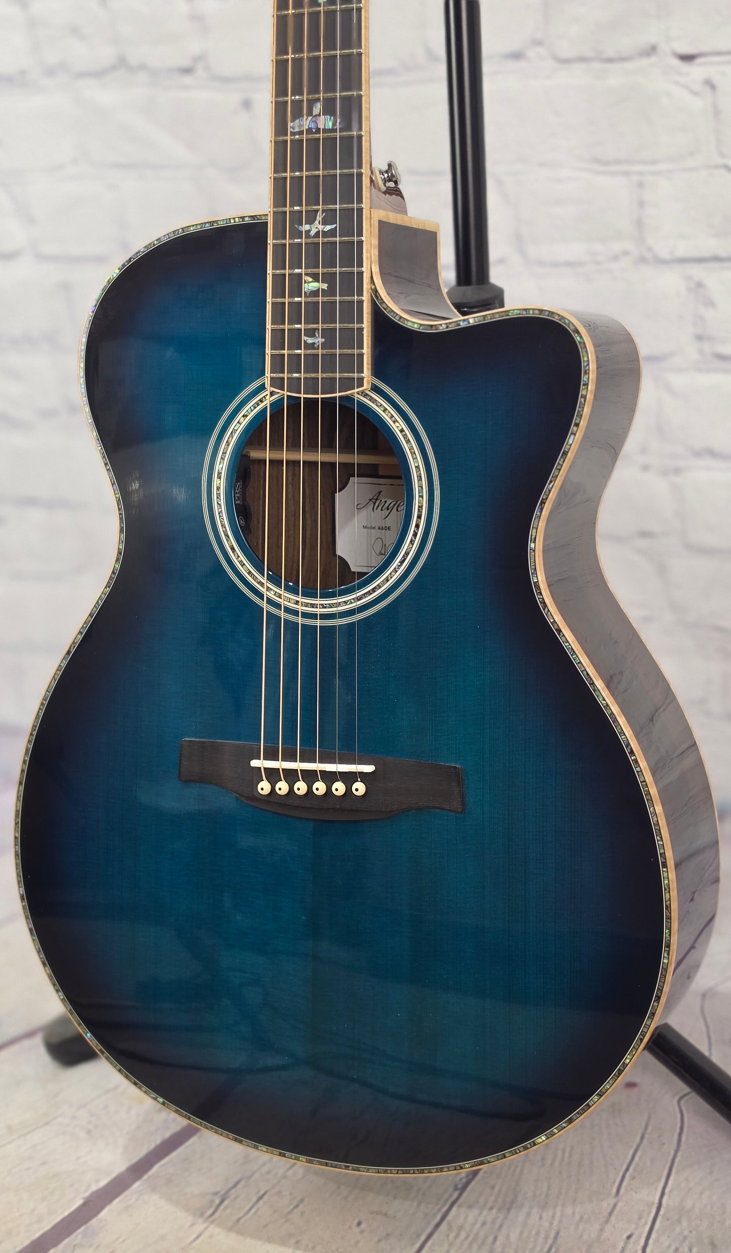 Paul Reed Smith PRS Guitars SE Angelus A60E 6 String Acoustic Guitar Cobalt Blue Burst