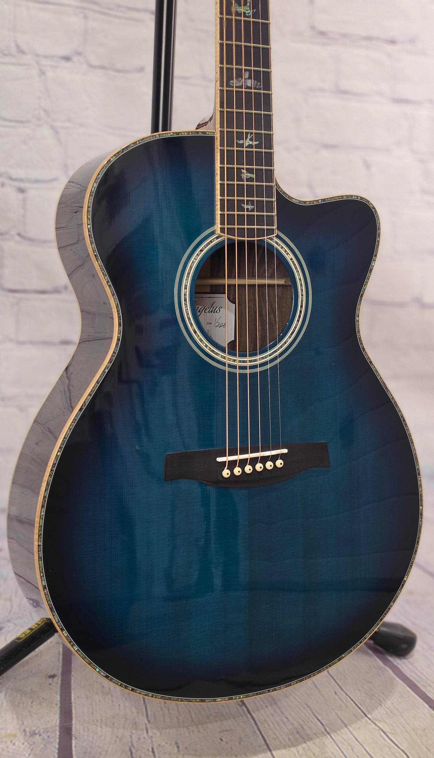 Paul Reed Smith PRS Guitars SE Angelus A60E 6 String Acoustic Guitar Cobalt Blue Burst