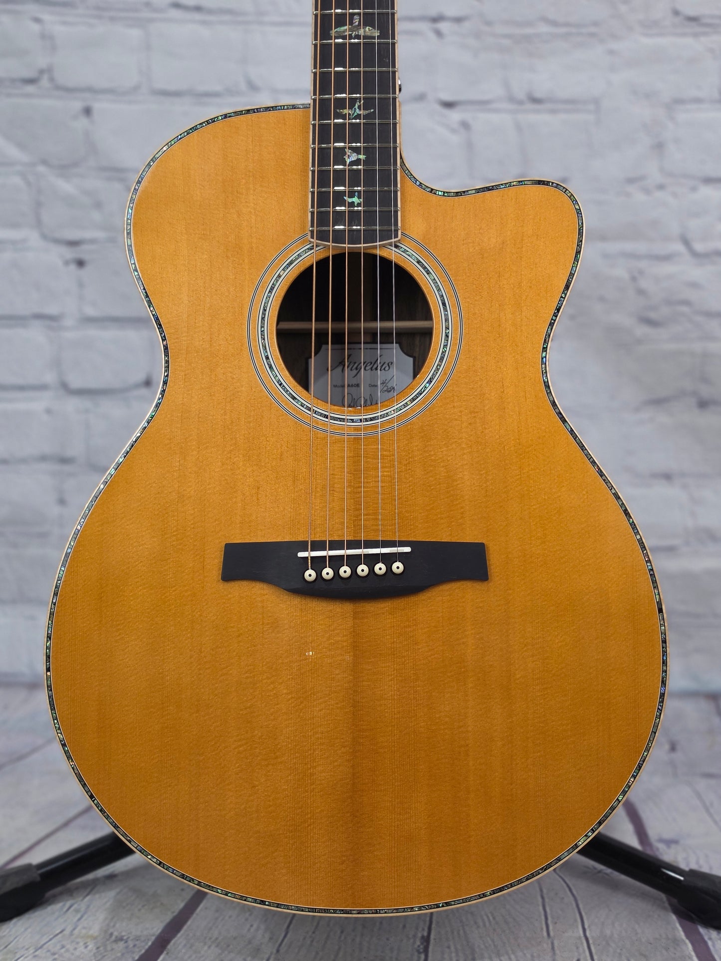 Paul Reed Smith PRS Guitars SE Angelus A60E 6 String Acoustic Guitar Natural Ziricote