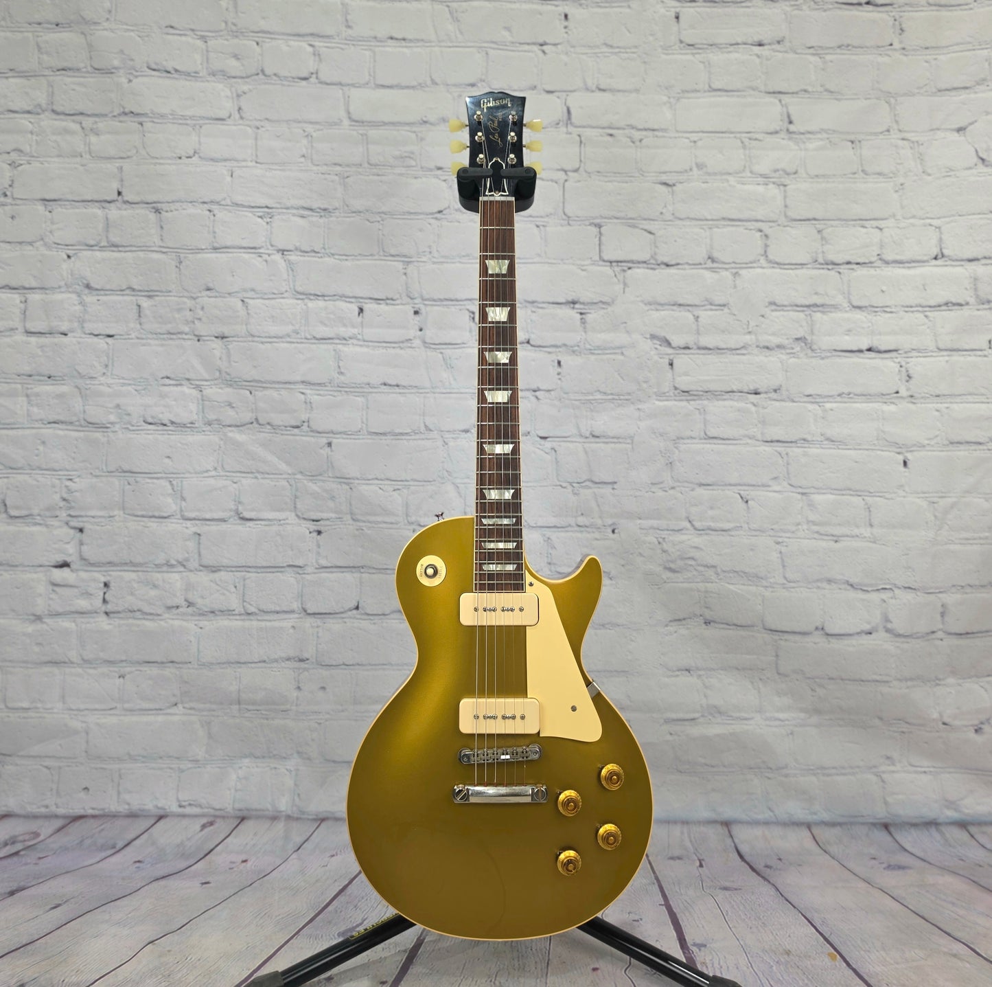 USED Gibson Custom Shop Les Paul R6 1956 Reissue 6 String Electric Guitar Gold Top