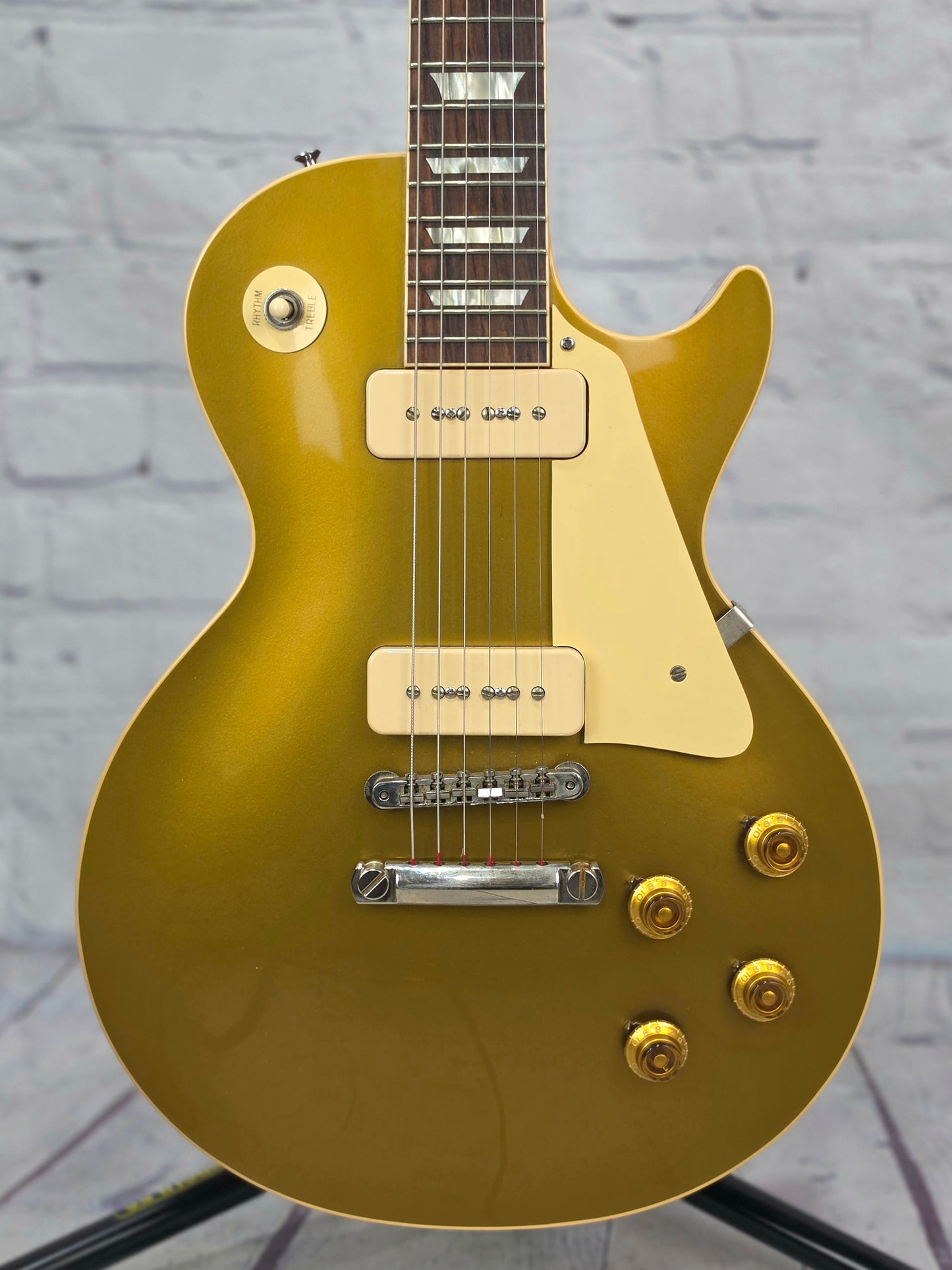USED Gibson Custom Shop Les Paul R6 1956 Reissue 6 String Electric Guitar Gold Top