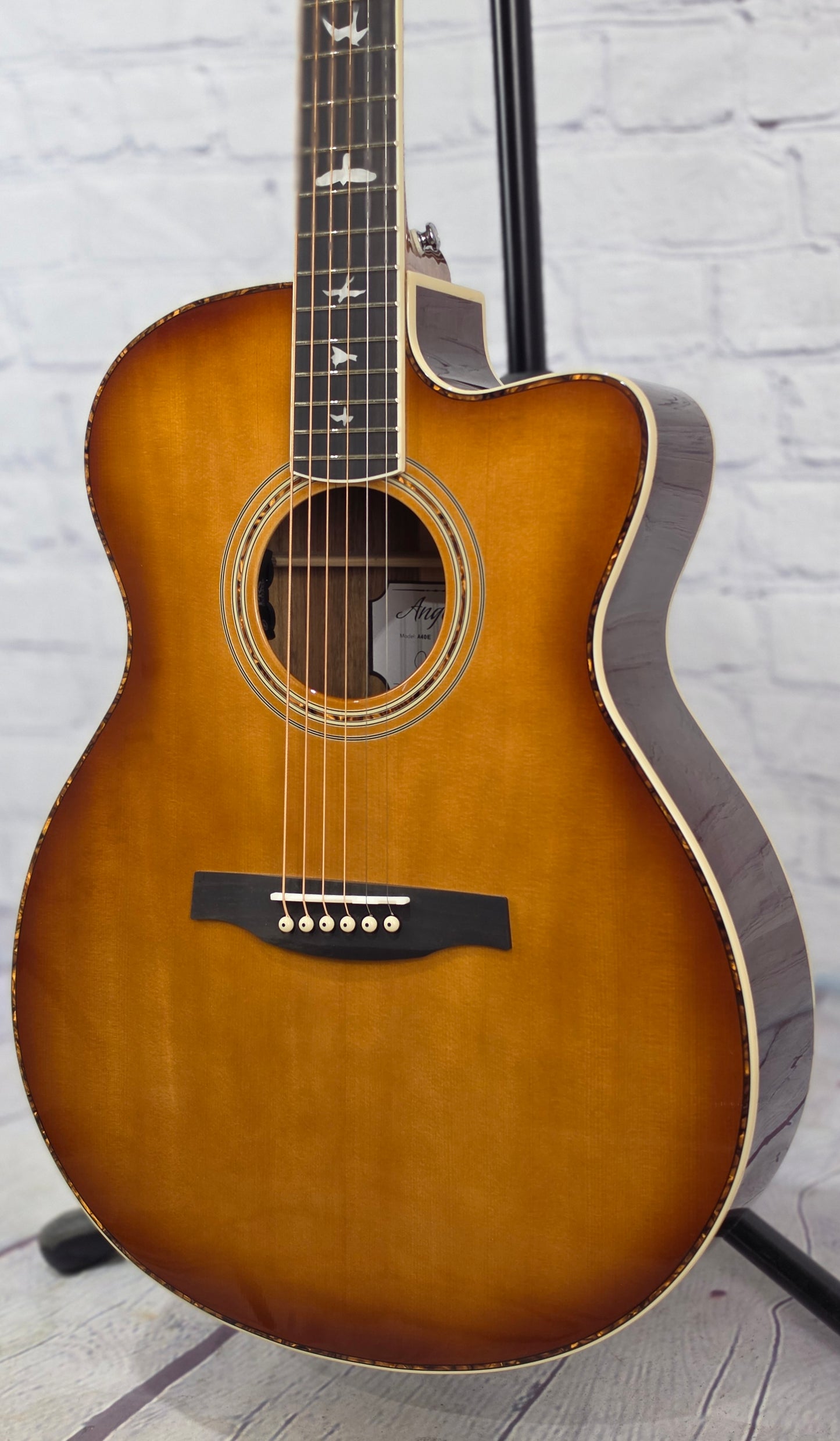 Paul Reed Smith PRS Guitars Angelus SE A40E Acoustic Guitar Tobacco Sunburst