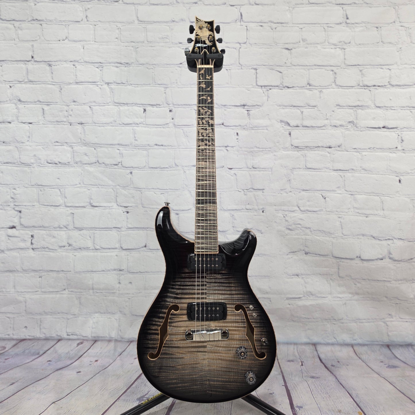 Paul Reed Smith PRS Guitars Private Stock 30th Anniversary "Birds of a Feather" Hollowbody I 6 String Electric Guitar Frostbite Glow