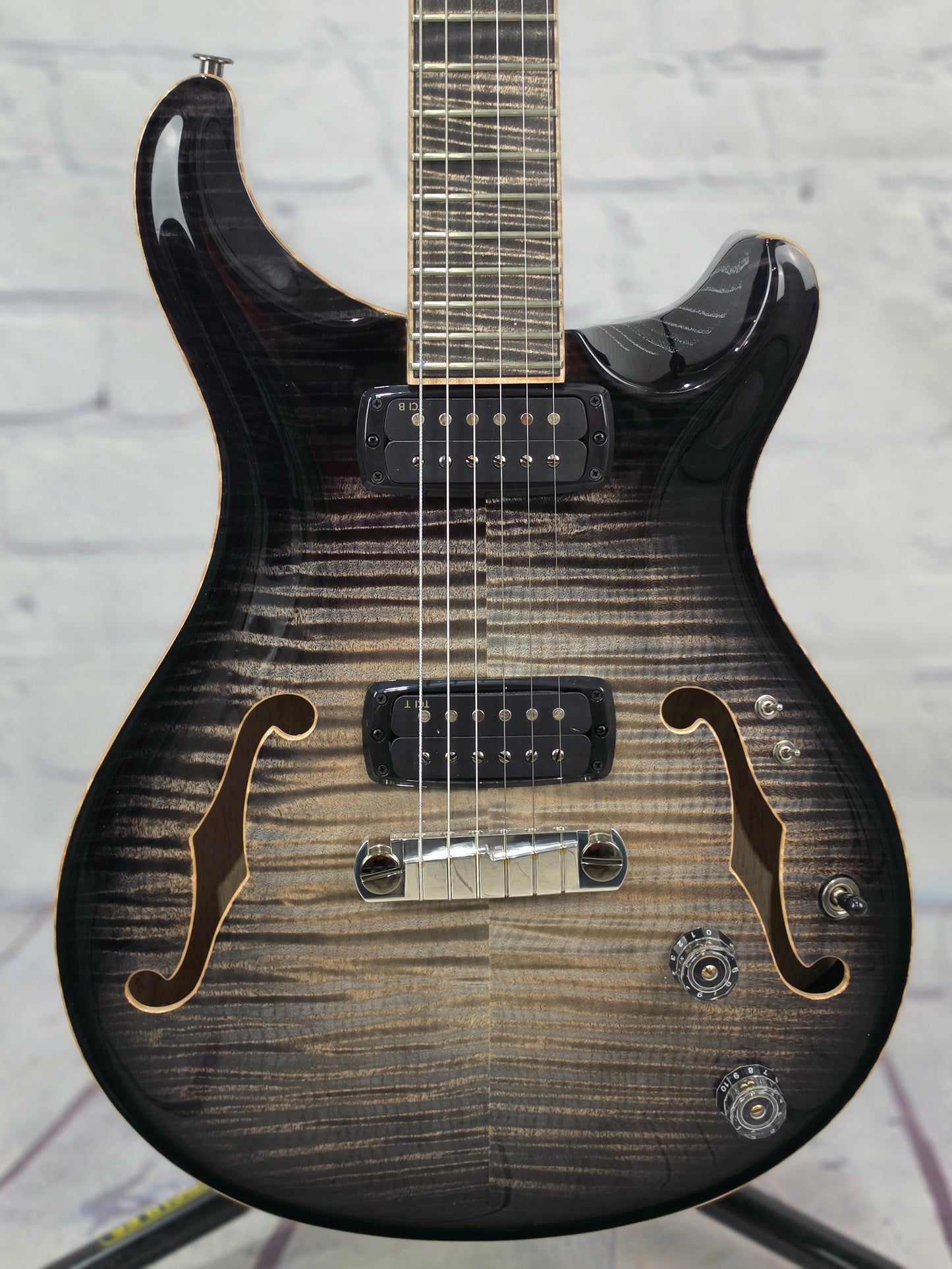Paul Reed Smith PRS Guitars Private Stock 30th Anniversary "Birds of a Feather" Hollowbody I 6 String Electric Guitar Frostbite Glow
