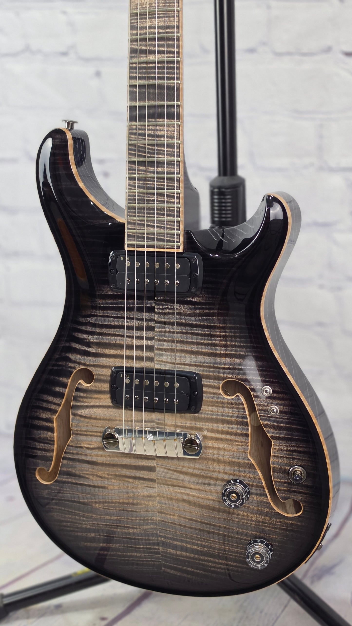 Paul Reed Smith PRS Guitars Private Stock 30th Anniversary "Birds of a Feather" Hollowbody I 6 String Electric Guitar Frostbite Glow