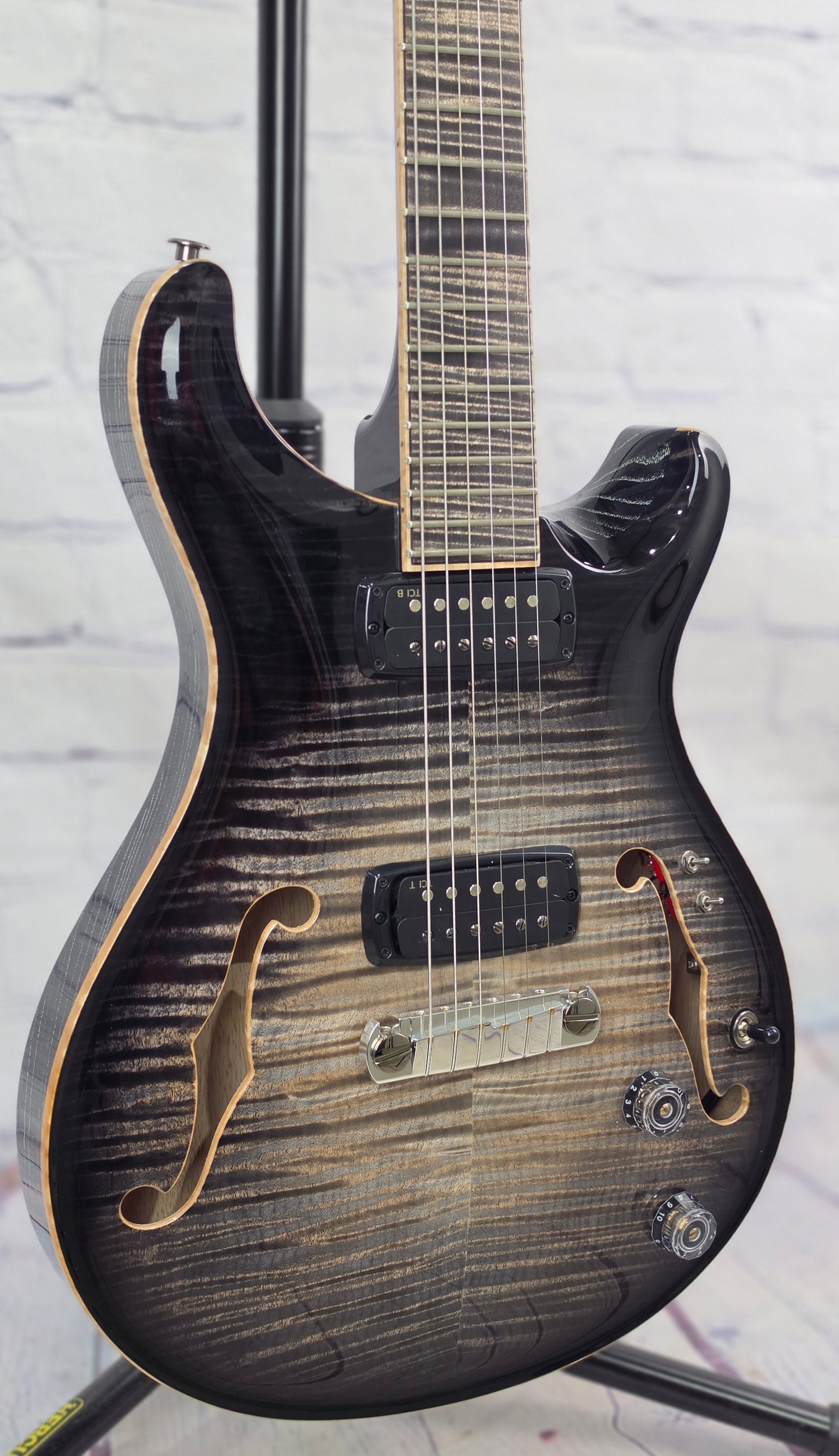 Paul Reed Smith PRS Guitars Private Stock 30th Anniversary "Birds of a Feather" Hollowbody I 6 String Electric Guitar Frostbite Glow