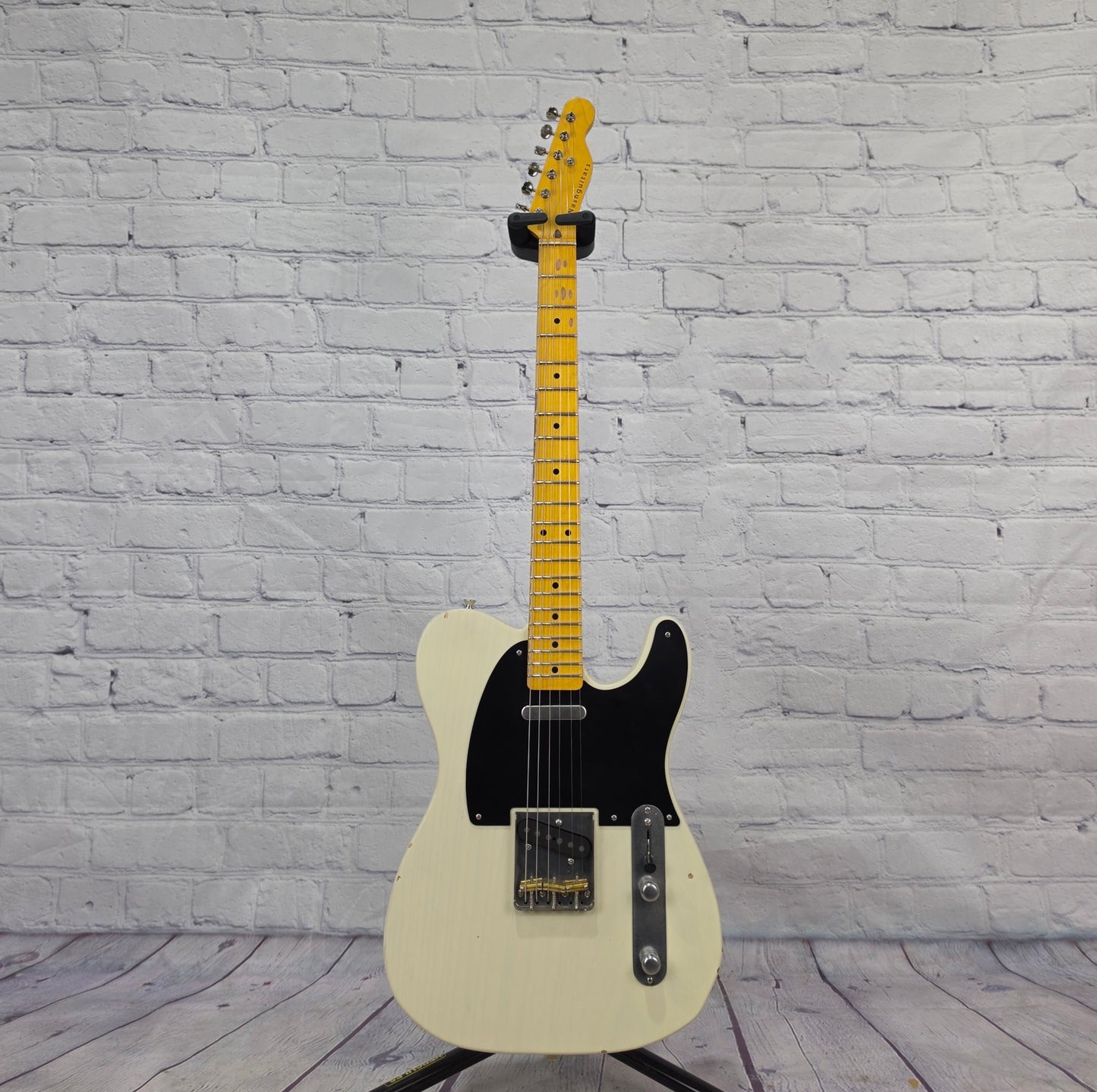 Nash Guitars T52 6 String Electric Guitar Mary Kaye White Light Aging