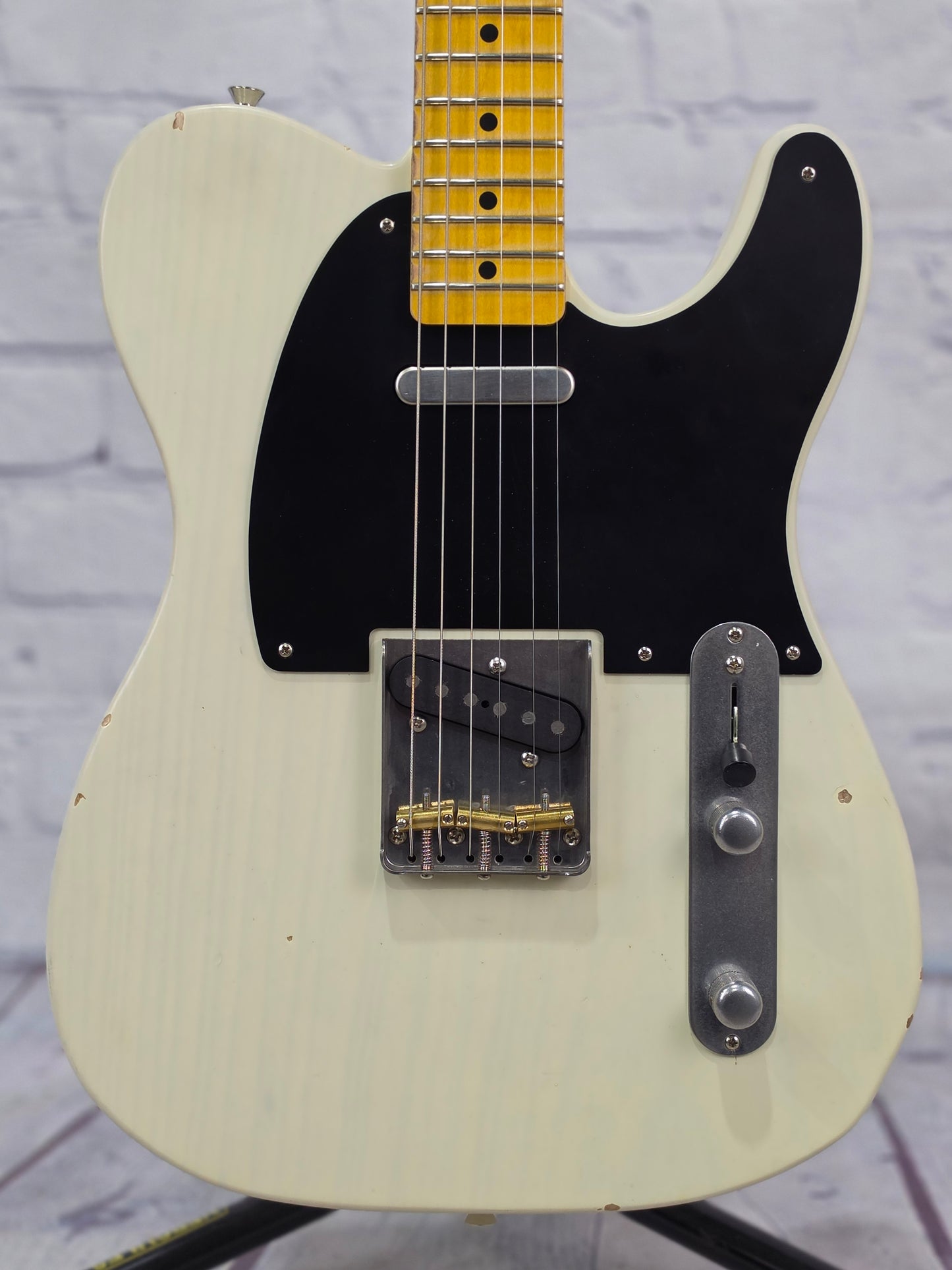 Nash Guitars T52 6 String Electric Guitar Mary Kaye White Light Aging