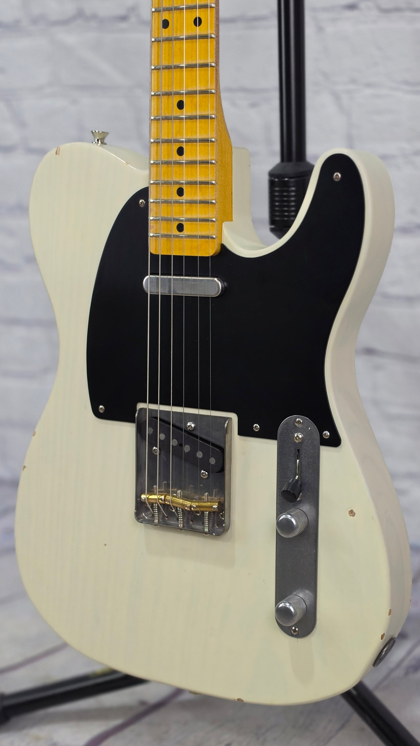 Nash Guitars T52 6 String Electric Guitar Mary Kaye White Light Aging